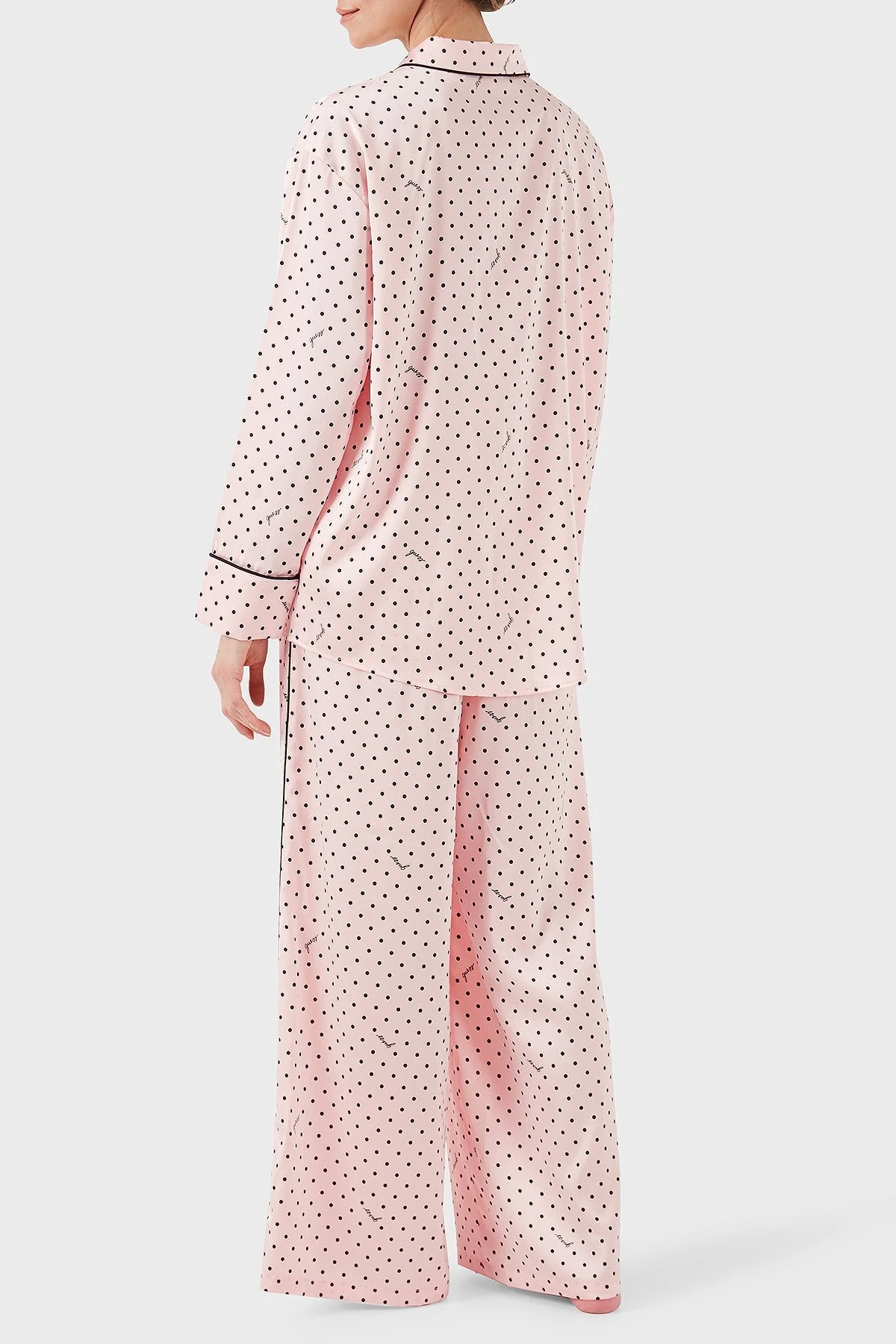 Guess Desenli Streç Comfort Fit Yüksek Bel Bol Paça O4BX16WEFC2 Bayan Pijama Takımı O4BX16 WEFC2 P6DQ PEMBE - 10