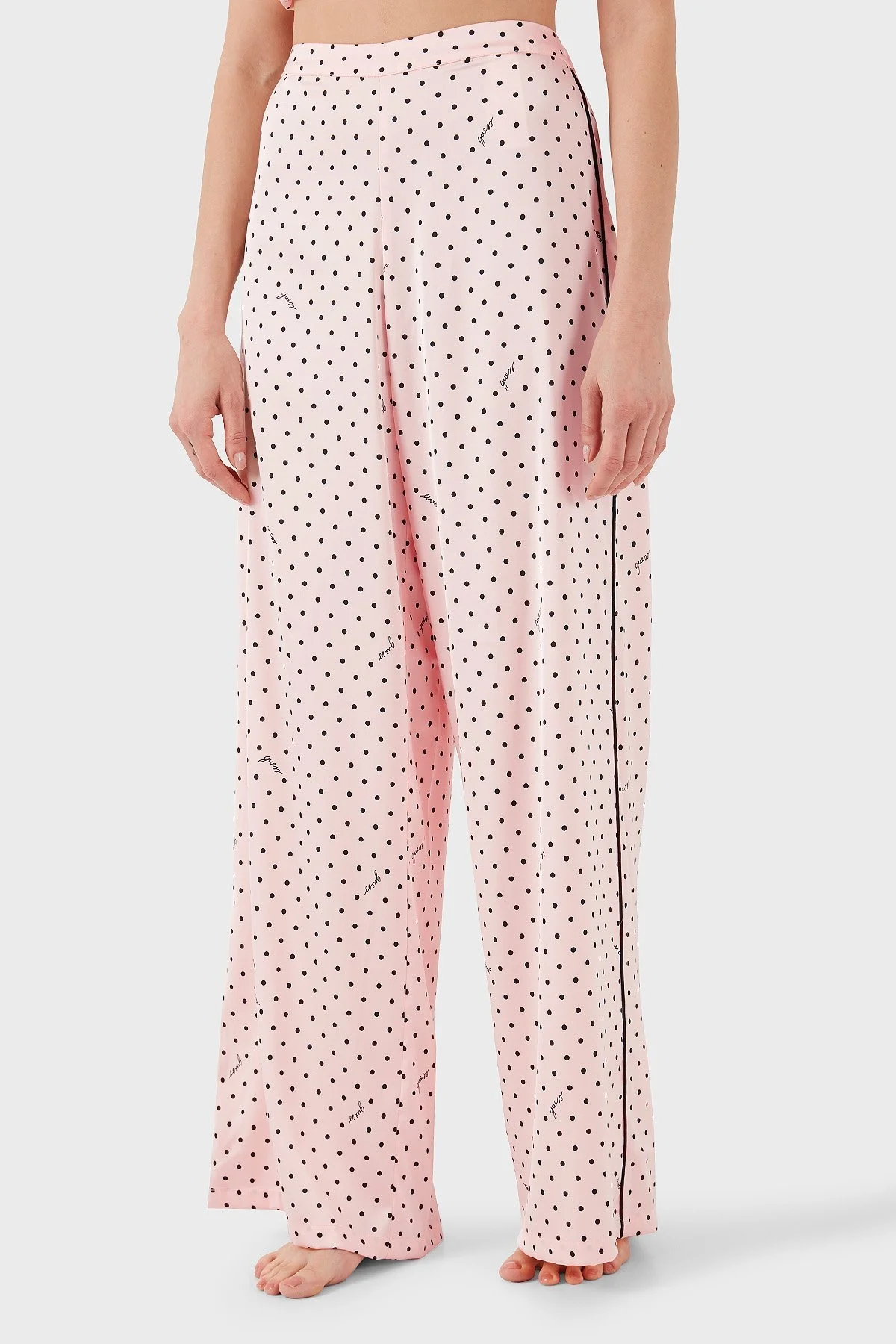 Guess Desenli Streç Comfort Fit Yüksek Bel Bol Paça O4BX16WEFC2 Bayan Pijama Takımı O4BX16 WEFC2 P6DQ PEMBE - 12