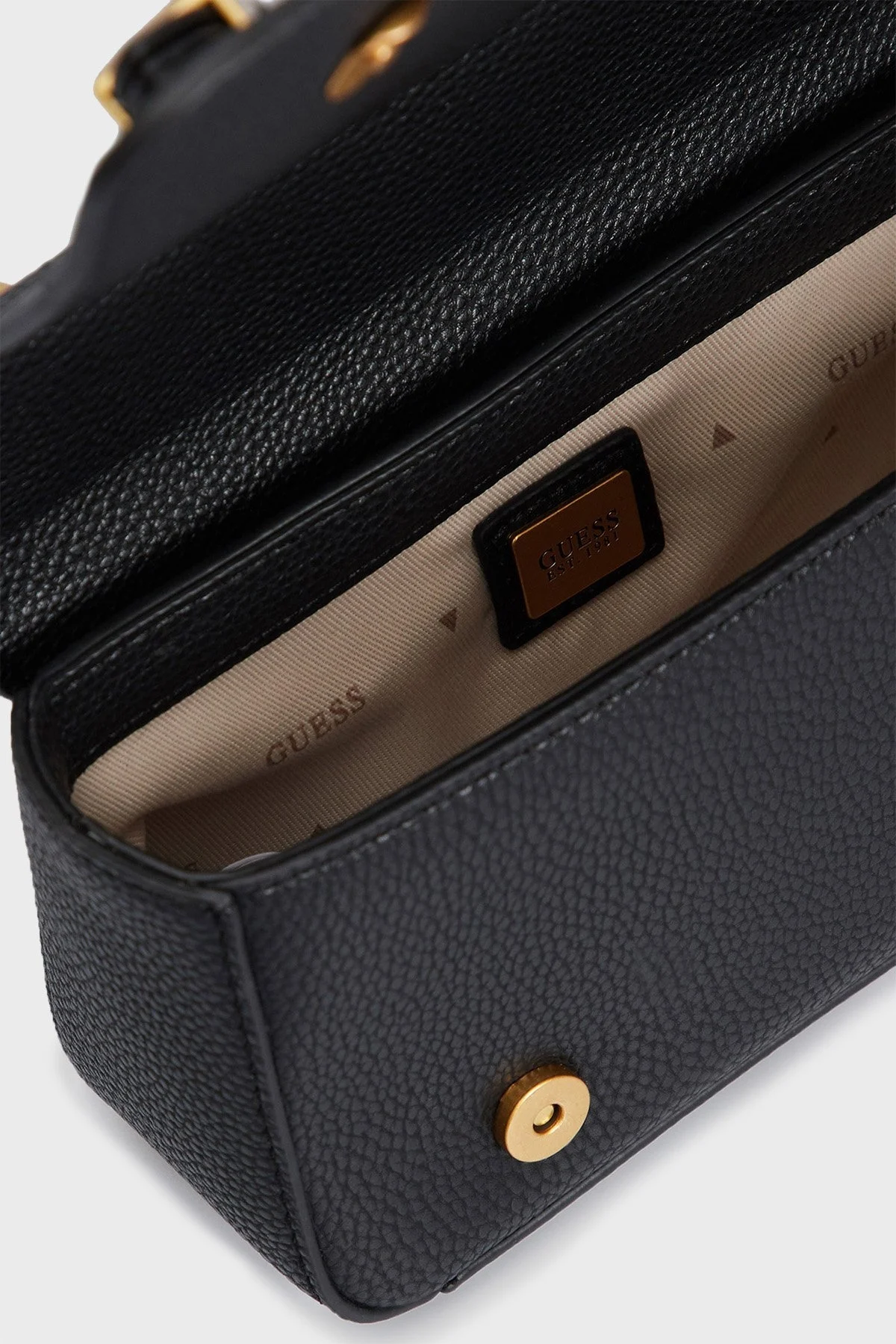 Guess Didi Logolu Ayarlanabilir Zincir Askılı Bayan Çanta HWBA8744780 BLA SİYAH - 3