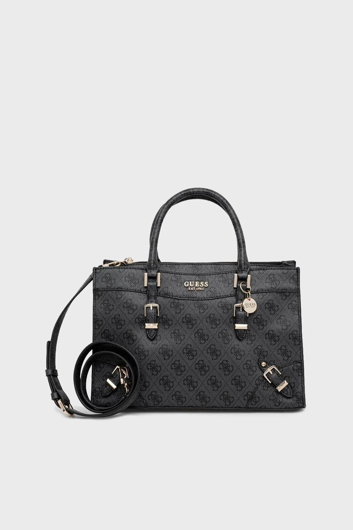 Guess Didi Logolu Çıkarılabilir Uzatma Askılı Bayan Çanta HWSG8744060 CLO ANTRASİT - 1