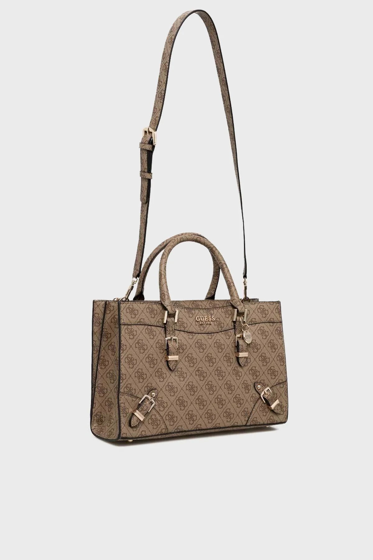 Guess Didi Logolu Çıkarılabilir Uzatma Askılı Bayan Çanta HWSG8744060 LTL KAHVE - 3