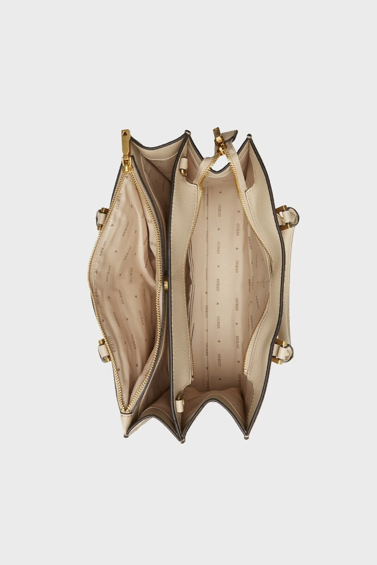 Guess Didi Logolu Çıkartılabilir Uzatma Askılı Bayan Çanta HWBA8744060 KHA KREM - 3