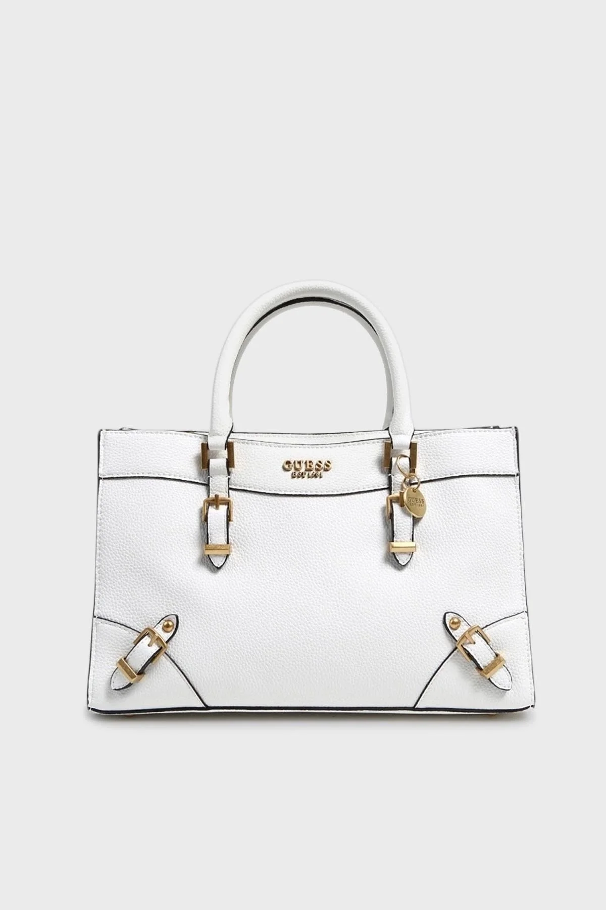 Guess Didi Logolu Çıkartılabilir Uzatma Askılı Bayan Çanta HWBA8744060 WHI BEYAZ - 1