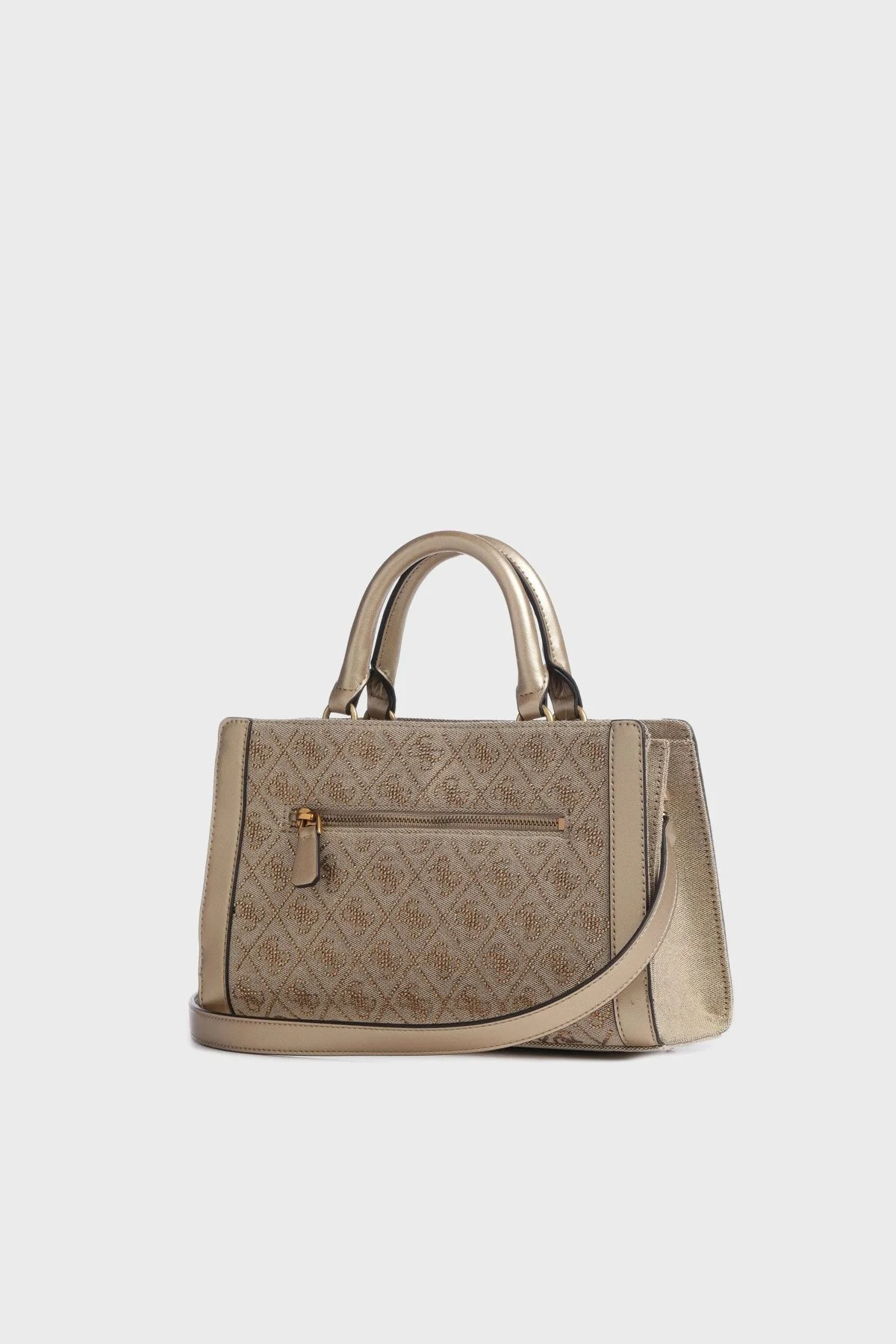 Guess Dili Small Logolu Fermuarlı Çıkarılabilir Askılı HWEB9330050 Bayan Çanta HWEB93 30050 LTL GOLD - 2