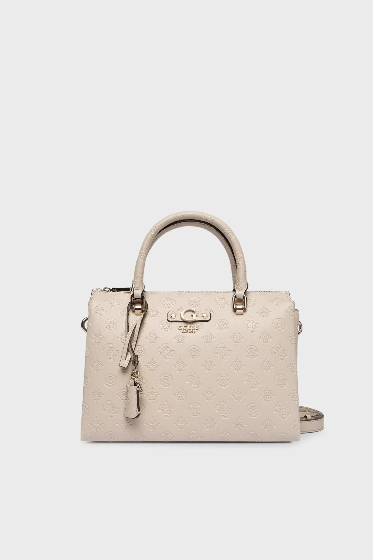 Guess Dita 4G Logolu Çıkarılabilir Askılı HWPD7602060 Bayan Çanta HWPD76 02060 LUG KREM - 1