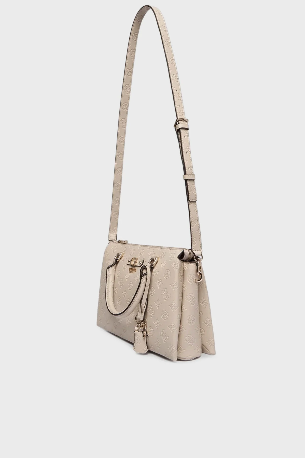 Guess Dita 4G Logolu Çıkarılabilir Askılı HWPD7602060 Bayan Çanta HWPD76 02060 LUG KREM - 4