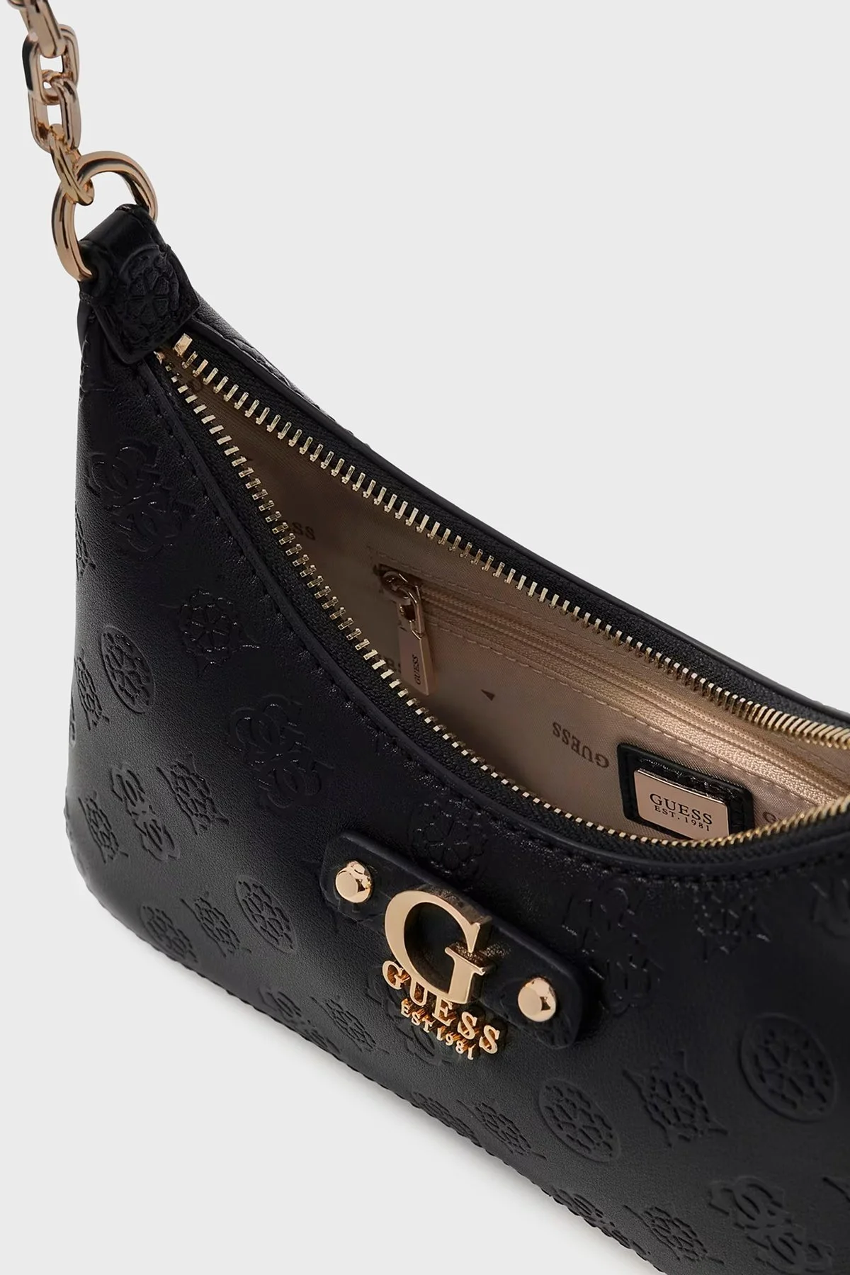 Guess Dita 4G Logolu Omuz Askılı HWPD7602180 Bayan Çanta HWPD76 02180 BLO SİYAH - 4