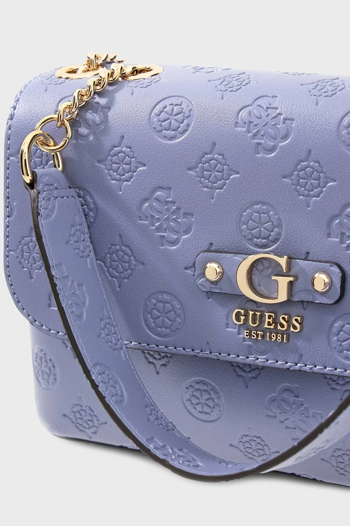 Guess Dita 4G Logolu Zincir Askılı HWPD7602210 Bayan Çanta HWPD76 02210 GBL LİLA - 4