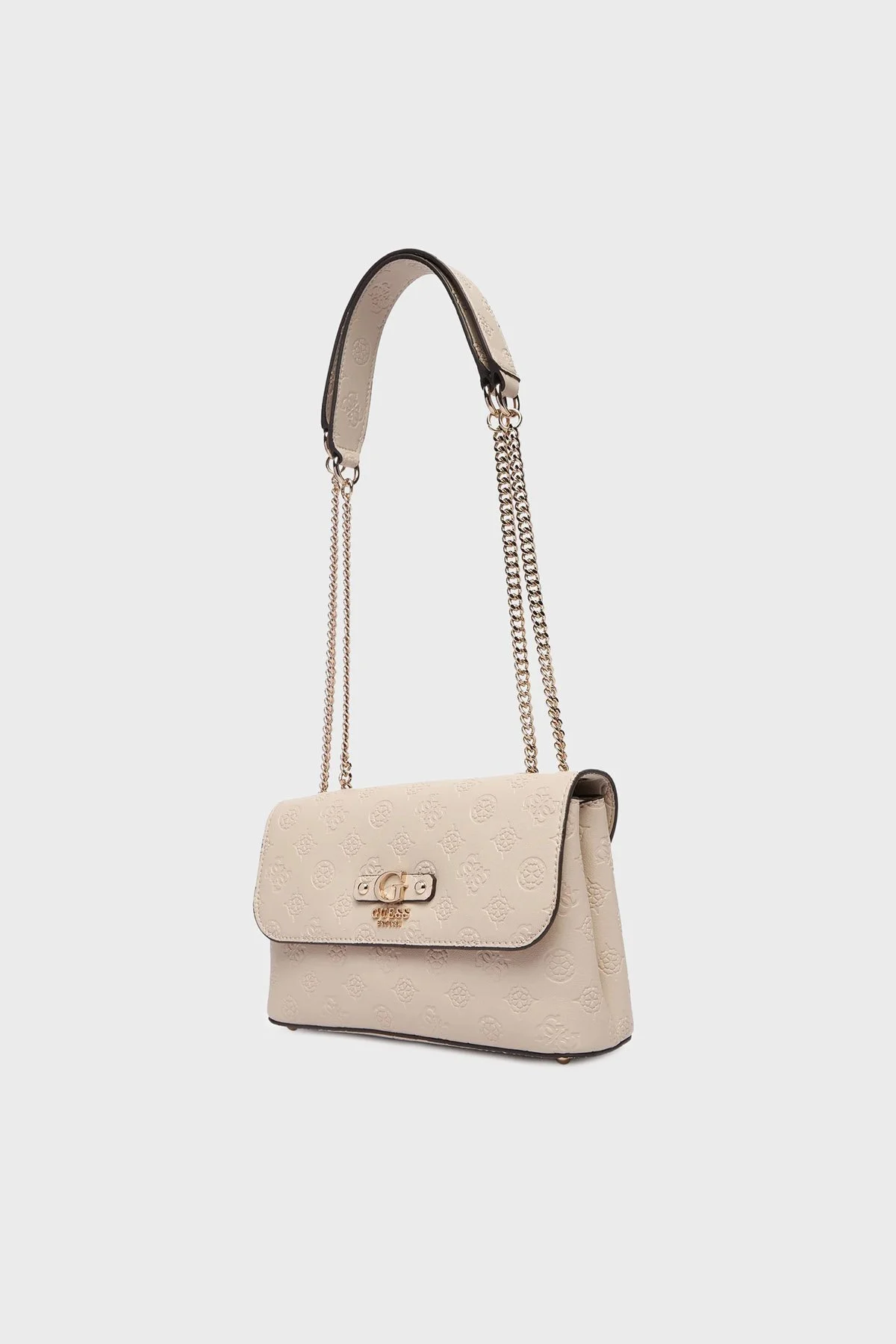 Guess Dita 4G Logolu Zincir Askılı HWPD7602210 Bayan Çanta HWPD76 02210 LUG BEJ - 4