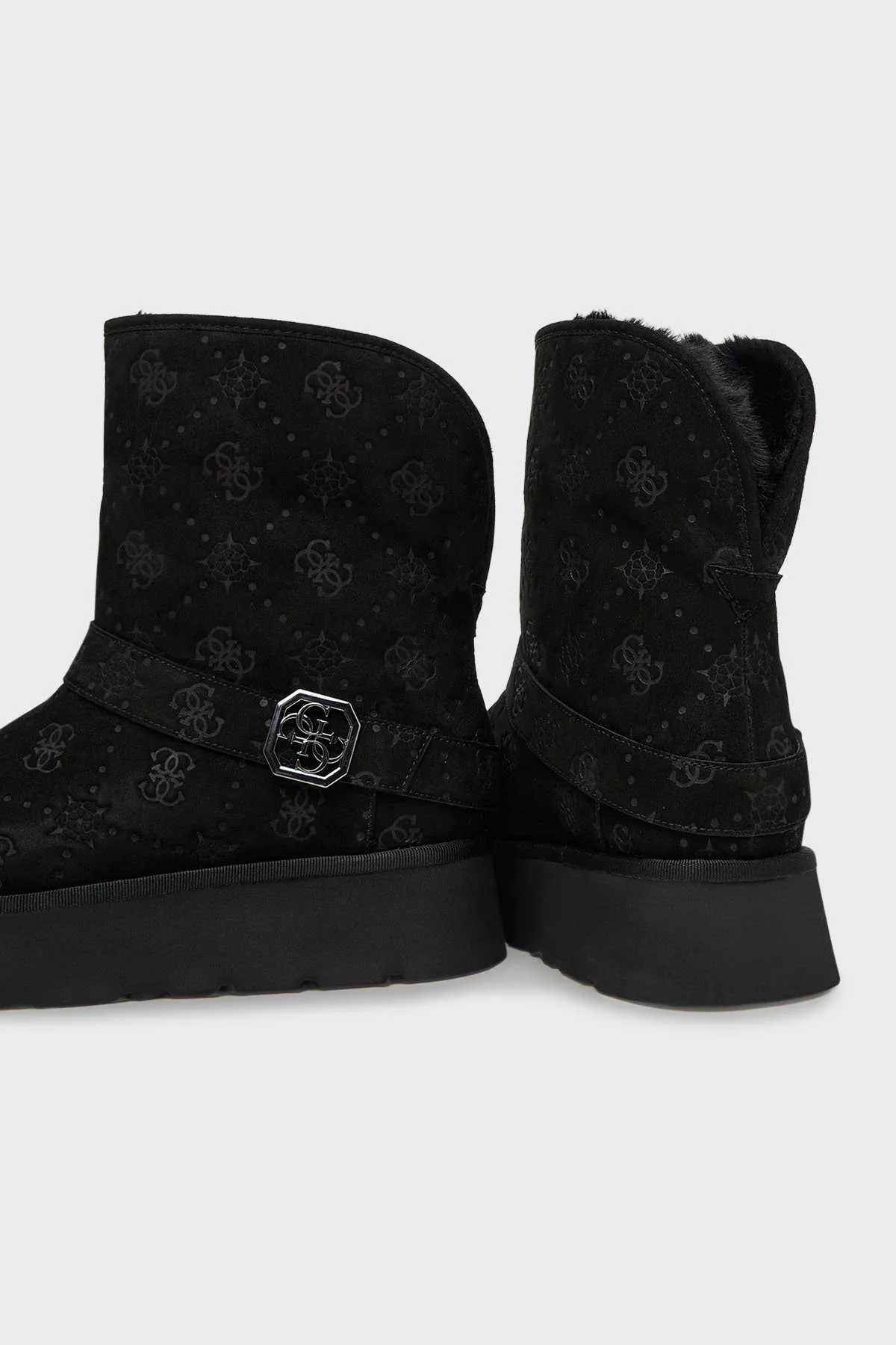 Guess Dolsay2 Kalın Tabanlı 4G Logolu Kemer Detaylı FLFDOLESU10 Bayan Bot FLFDOL ESU10 BLACK SİYAH - 5