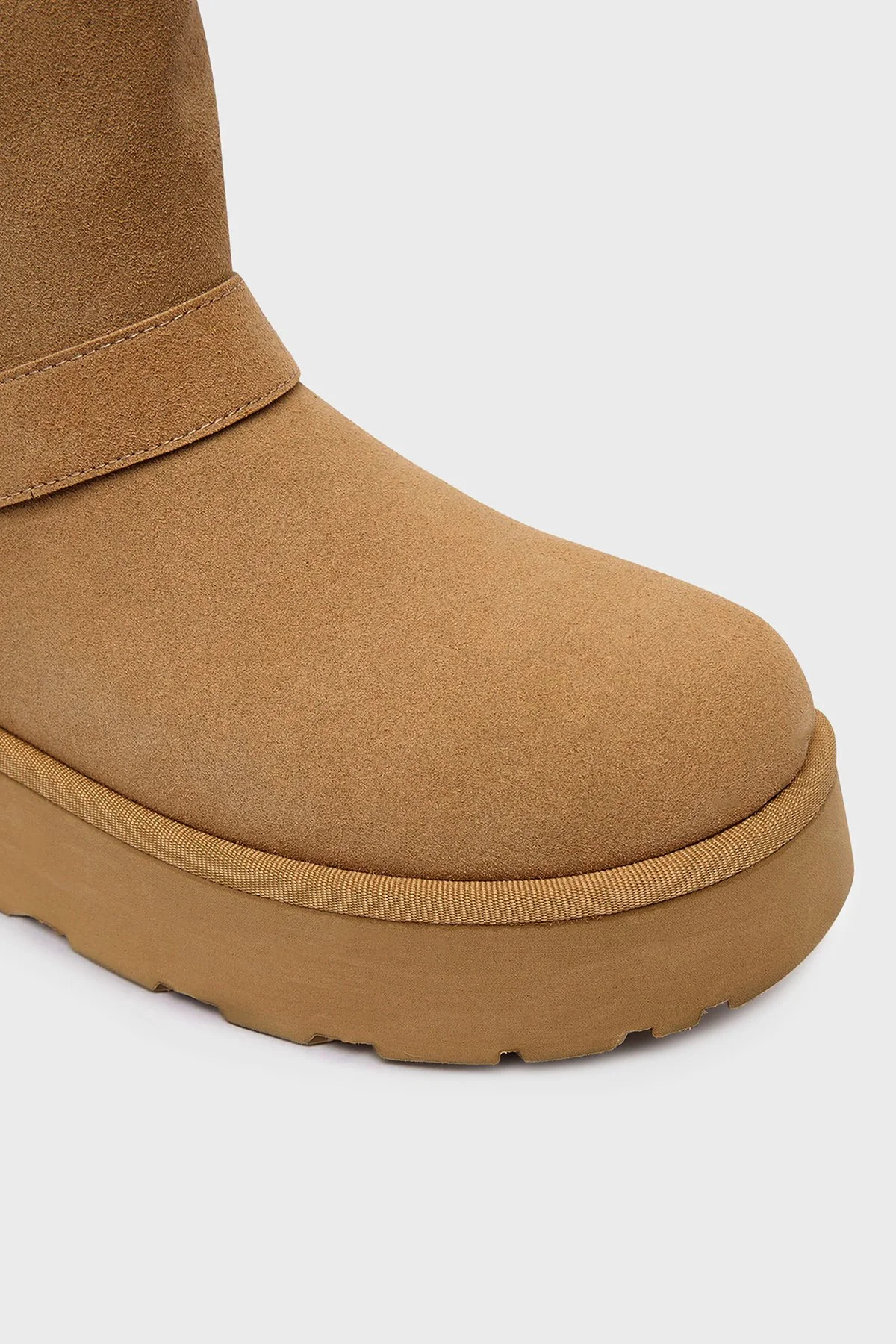 Guess Dolsay2 Kalın Tabanlı 4G Logolu Kemer Detaylı FLFDOLESU10 Kadın Bot FLFDOL ESU10 COGNA TABA - 3