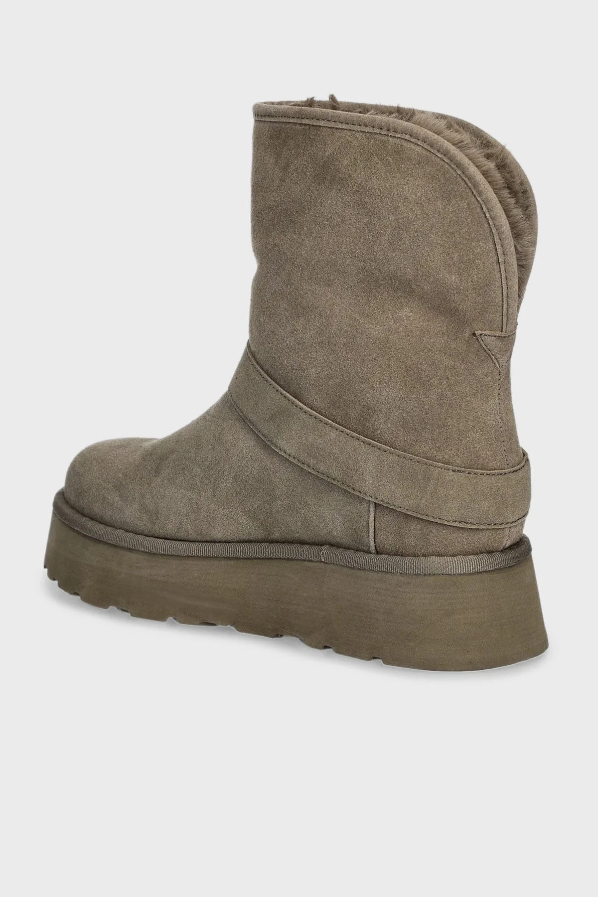 Guess Dolsay2 Kalın Tabanlı 4G Logolu Kemer Detaylı FLFDOLESU10 Bayan Bot FLFDOL ESU10 GREEN YEŞİL - 3