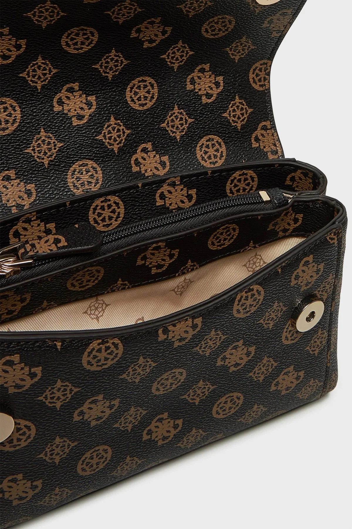 Guess Dorys 4G Logolu Ayarlanabilir Zincir Askılı HWPM9521210 Bayan Çanta HWPM95 21210 MLO KOYU KAHVE - 9