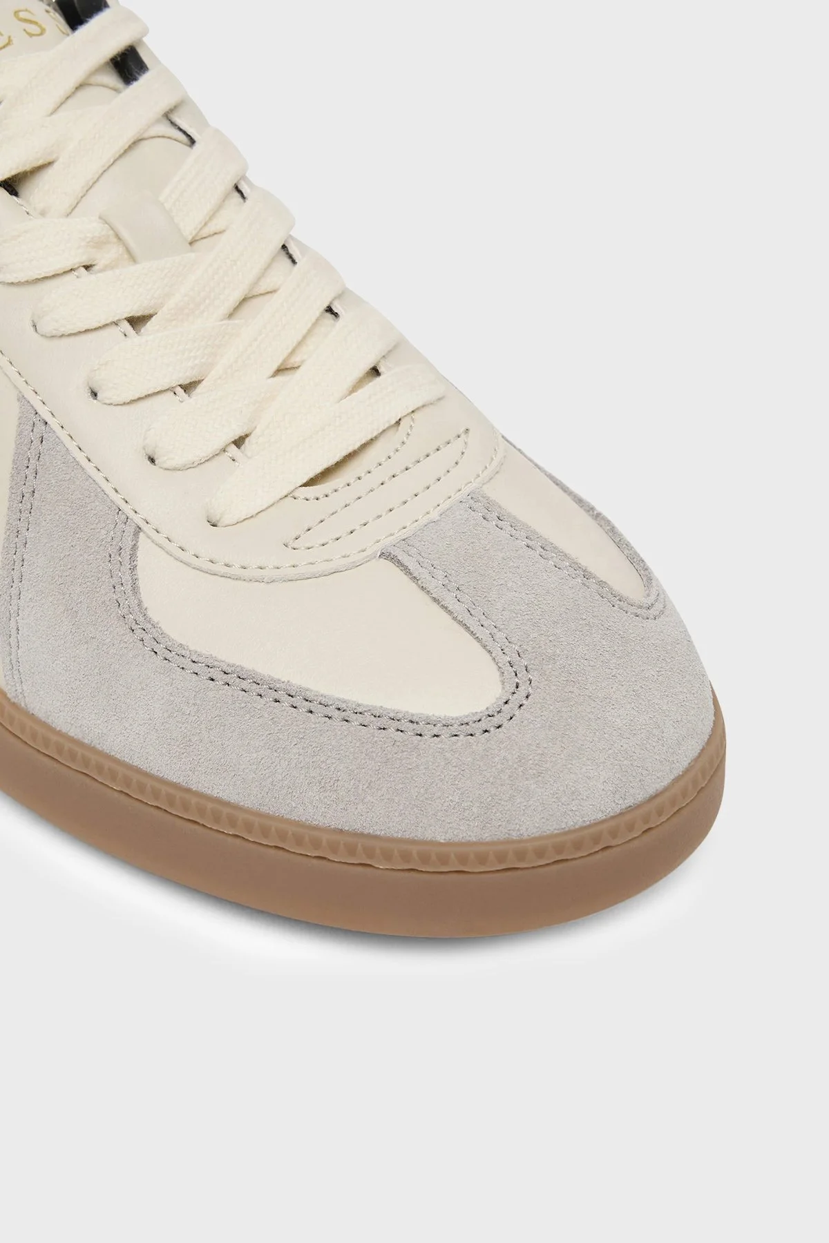 Guess Dravos Logolu Süet Detaylı Sneaker FMFDRAELL12 Erkek Ayakkabı FMFDRA ELL12 WHIBE Beyaz-bej - 6