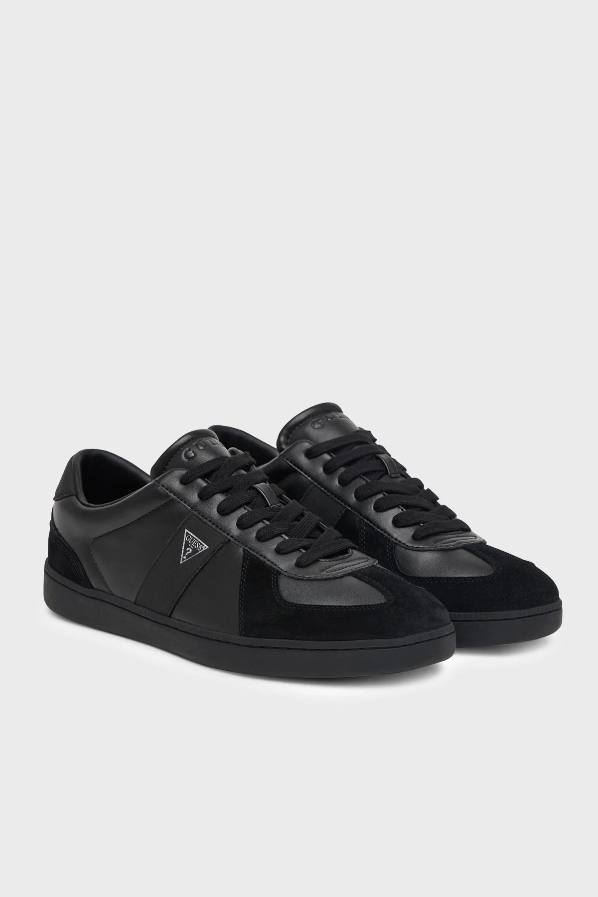 Guess Dravos Logolu Süet Sneaker FMFDRAELE12 Erkek Ayakkabı FMFDRA ELE12 BLACK Siyah - 2