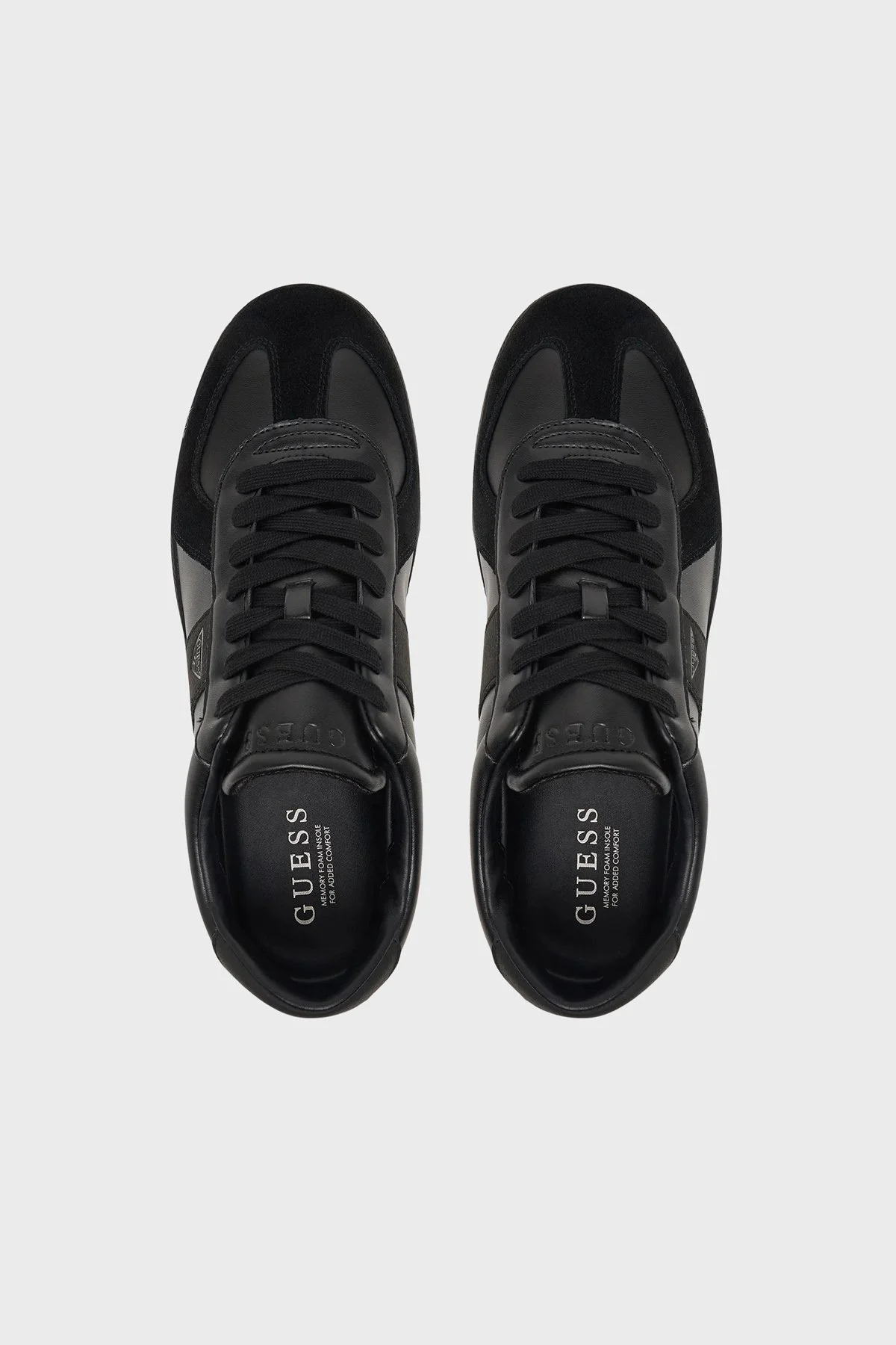 Guess Dravos Logolu Süet Sneaker FMFDRAELE12 Erkek Ayakkabı FMFDRA ELE12 BLACK Siyah - 4