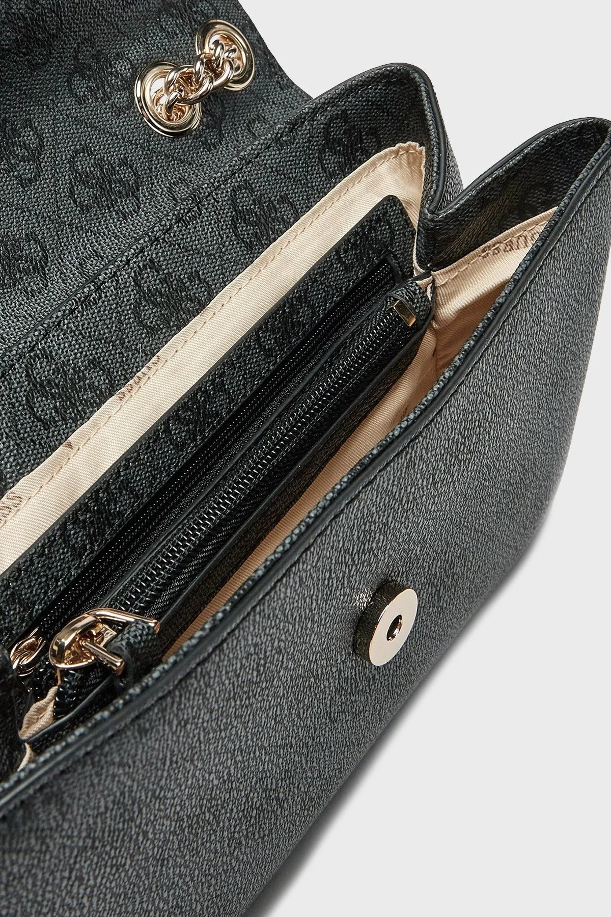 Guess Eco 4G Logo Baskılı Ayarlanabilir Zincir Askılı HWESG951020 Bayan Çanta HWESG9 51020 CLO ANTRASİT - 7