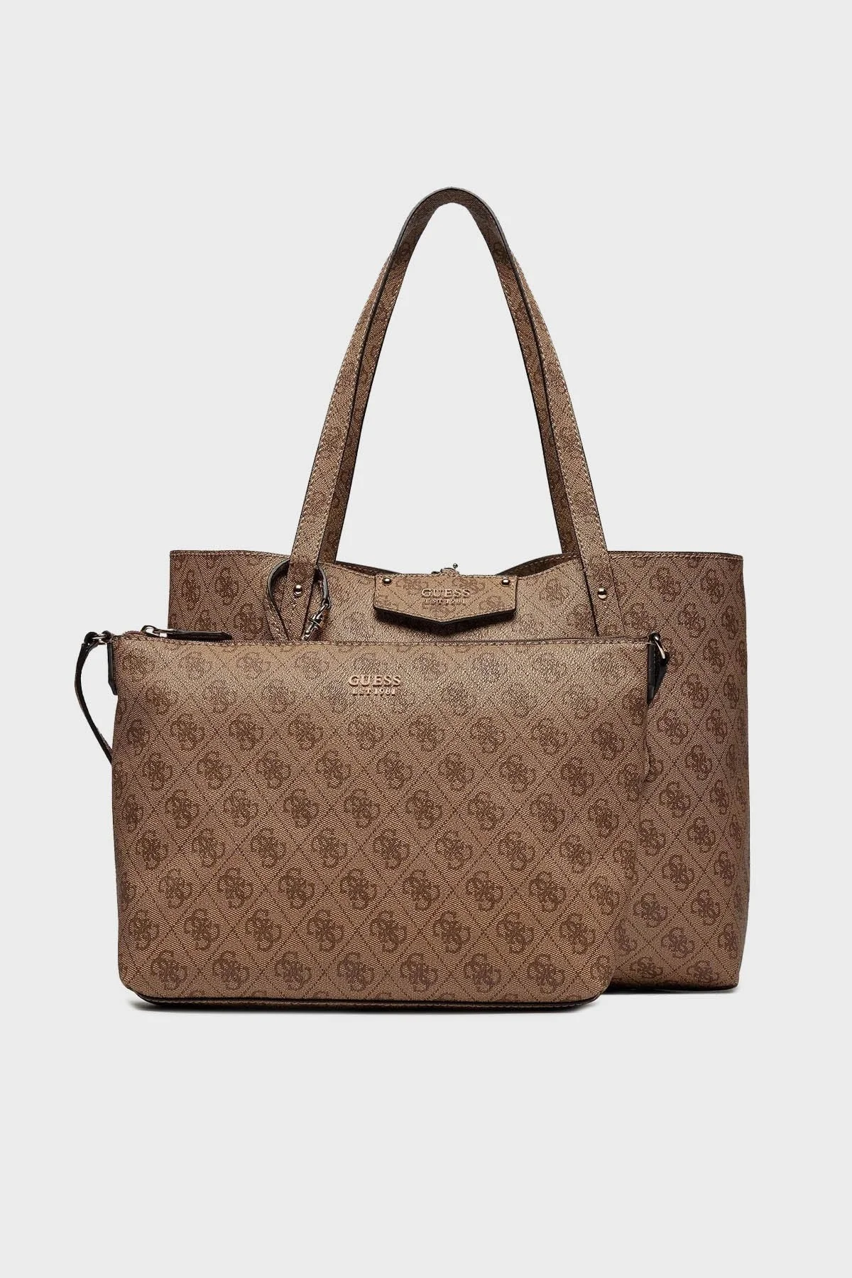 Guess Eco Brenton 4G Logolu HWEBG839023 Bayan Çanta HWEBG839023 LTL KAHVE - 7