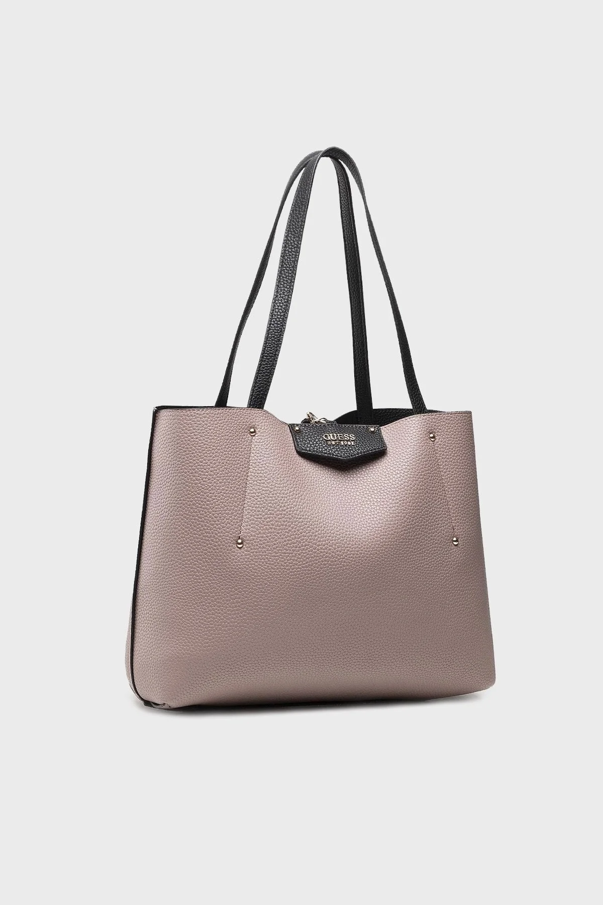 Guess Eco Brenton Logolu Çift Taraflı Kopça Kapamalı Büyük HWEVG839023 Bayan Çanta HWEVG8 39023 BLA SİYAH - 3