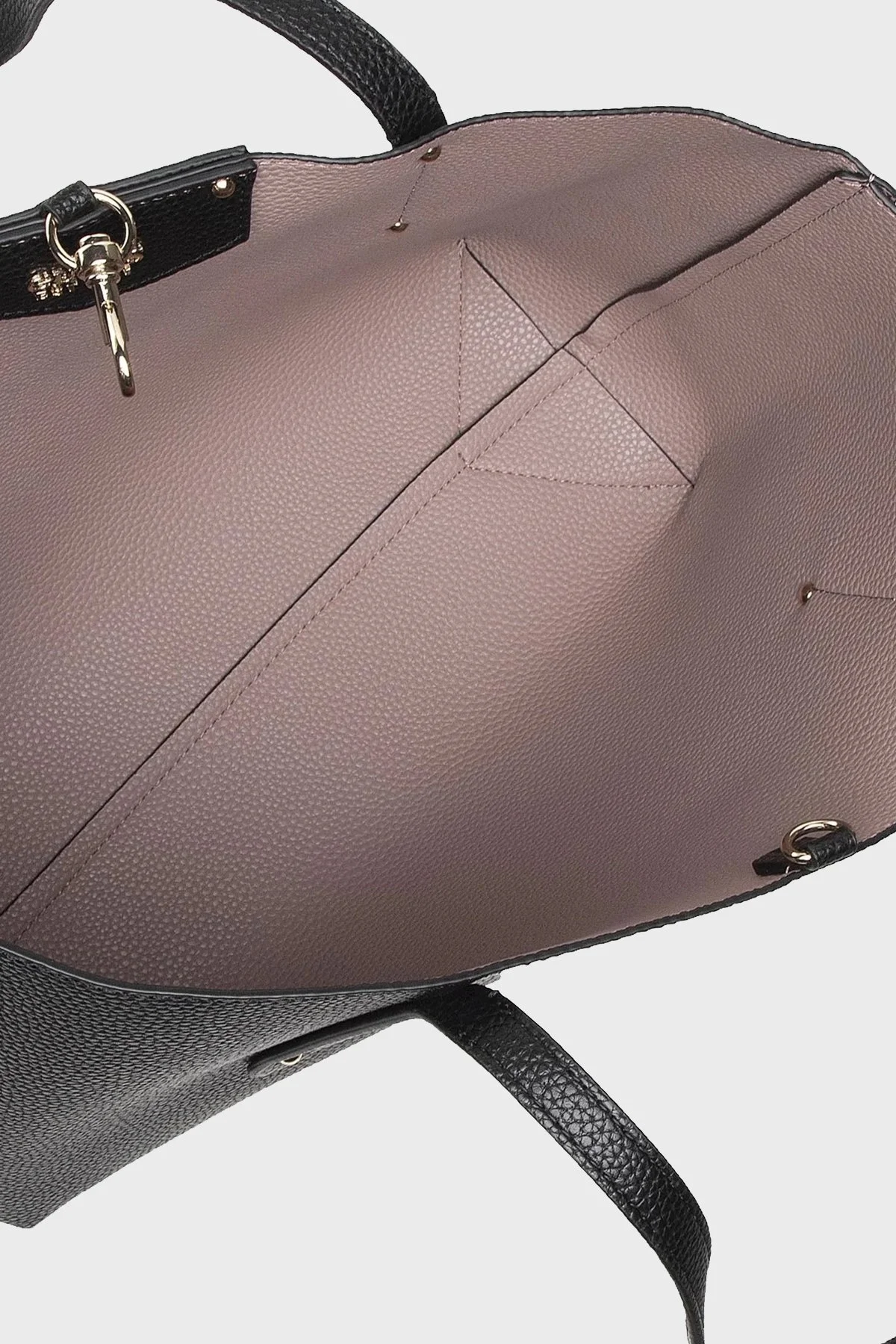 Guess Eco Brenton Logolu Çift Taraflı Kopça Kapamalı Büyük HWEVG839023 Bayan Çanta HWEVG8 39023 BLA SİYAH - 6