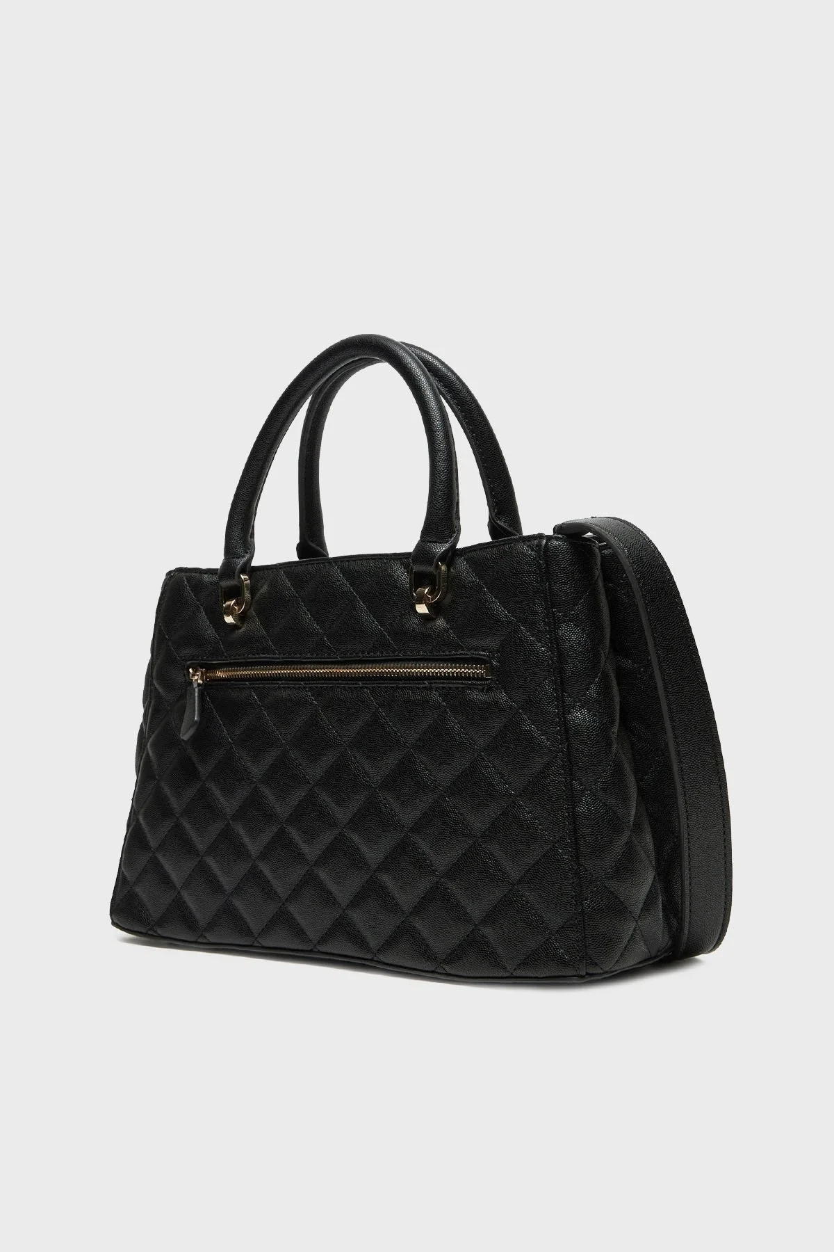 Guess Eco Carly Kapitoneli Çıkarılabilir Omuz Askılı HWEQG950906 Bayan Çanta HWEQG9 50906 BLA SİYAH - 6