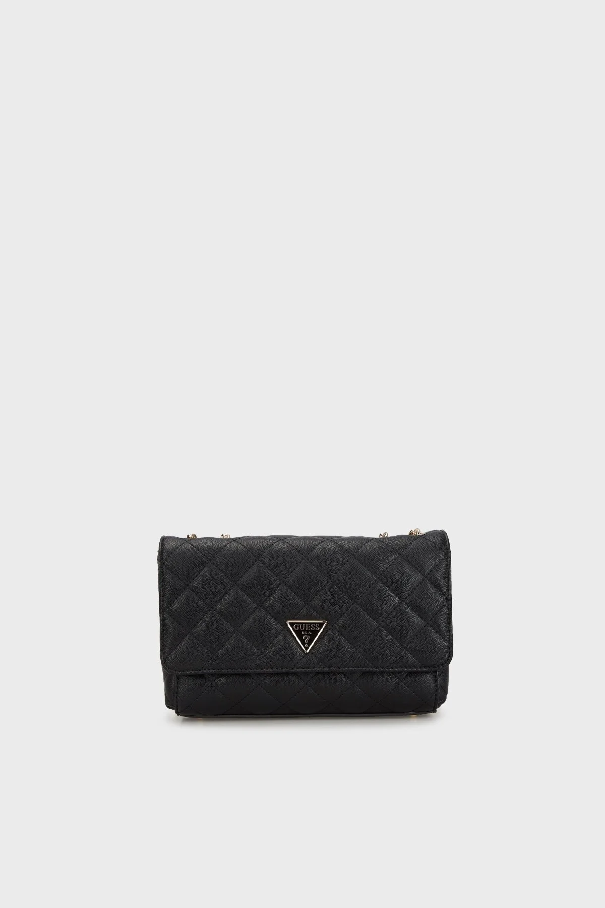 Guess Eco Carly Logolu Ayarlanabilir Zincir Askılı HWEQG950921 Bayan Çanta HWEQG9 50921 BLA SİYAH - 1