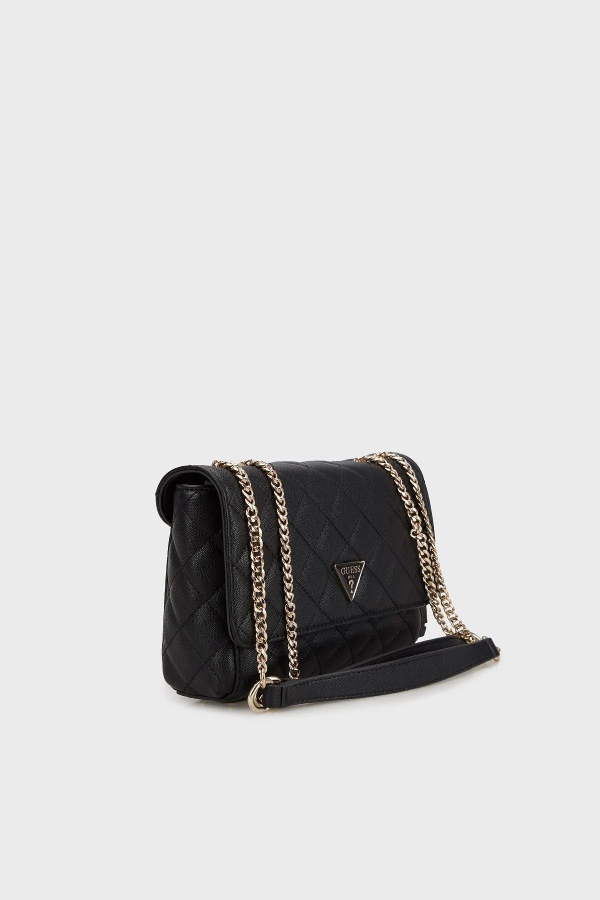 Guess Eco Carly Logolu Ayarlanabilir Zincir Askılı HWEQG950921 Bayan Çanta HWEQG9 50921 BLA SİYAH - 4