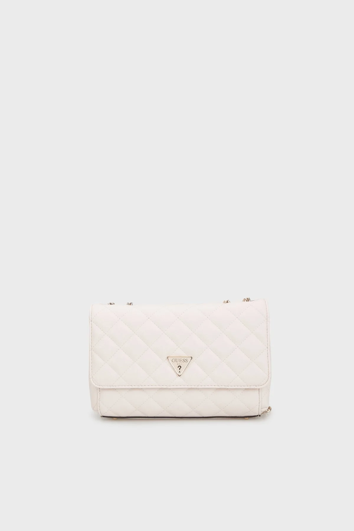 Guess Eco Carly Logolu Ayarlanabilir Zincir Askılı HWEQG950921 Bayan Çanta HWEQG9 50921 STO TAŞ - 1
