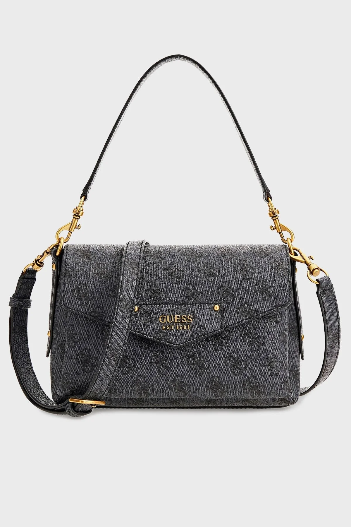 Guess Eco Çıkarılabilir Uzatma Askılı Bayan Çanta HWESB839019 CLO ANTRASİT - 1