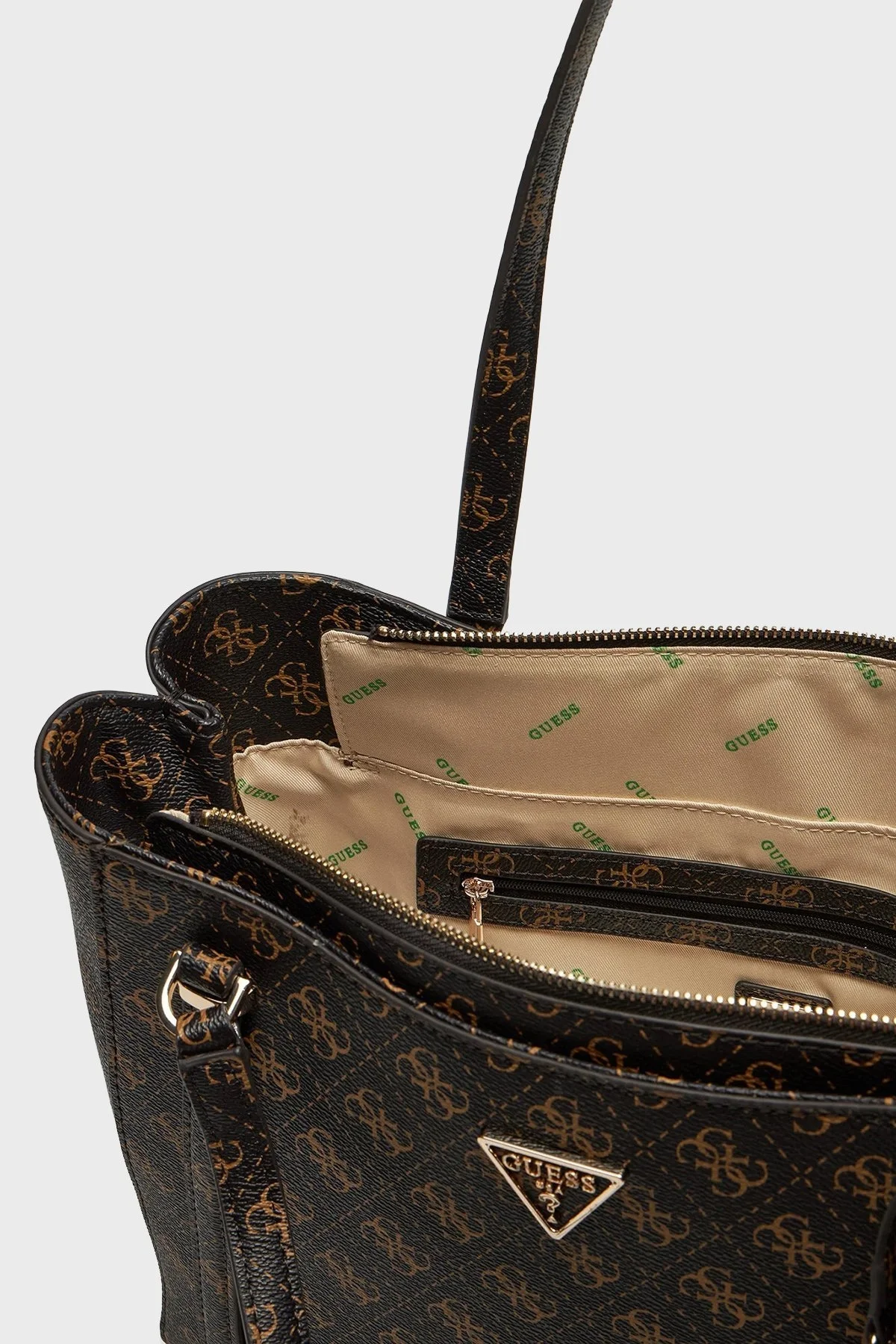 Guess Eco Erica 4G Logolu Büyük HWEQG951023 Bayan Çanta HWEQG9 51023 BNL KAHVE - 9