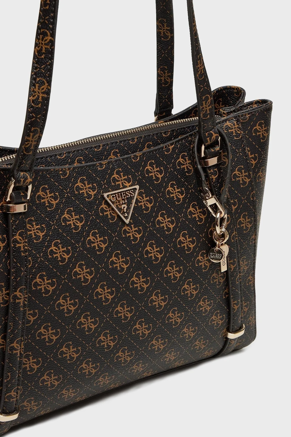 Guess Eco Erica 4G Logolu Büyük HWEQG951023 Bayan Çanta HWEQG9 51023 BNL KAHVE - 10