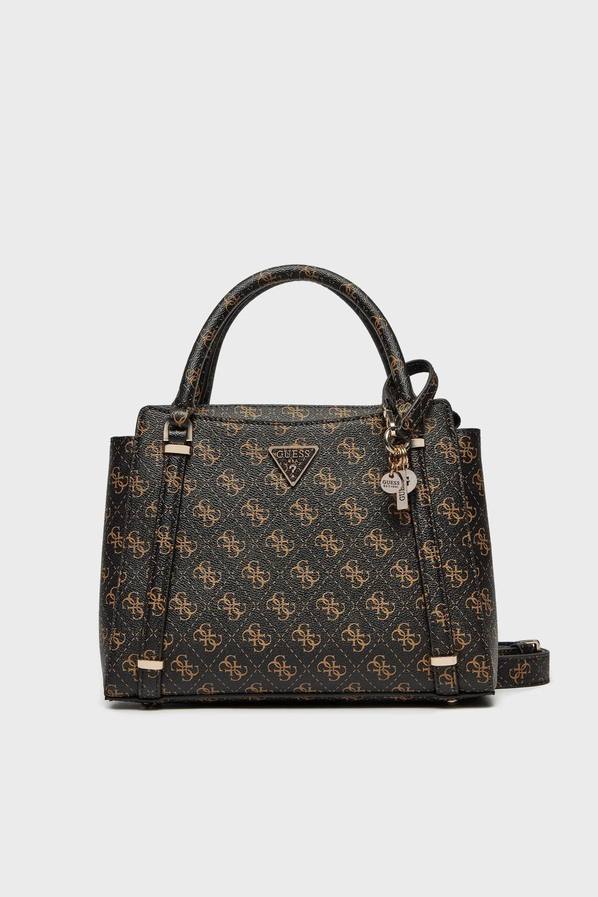 Guess Eco Erica 4G Logolu Çıkarılabilir Askılı HWEQG951006 Bayan Çanta HWEQG9 51006 BNL KAHVE - 6