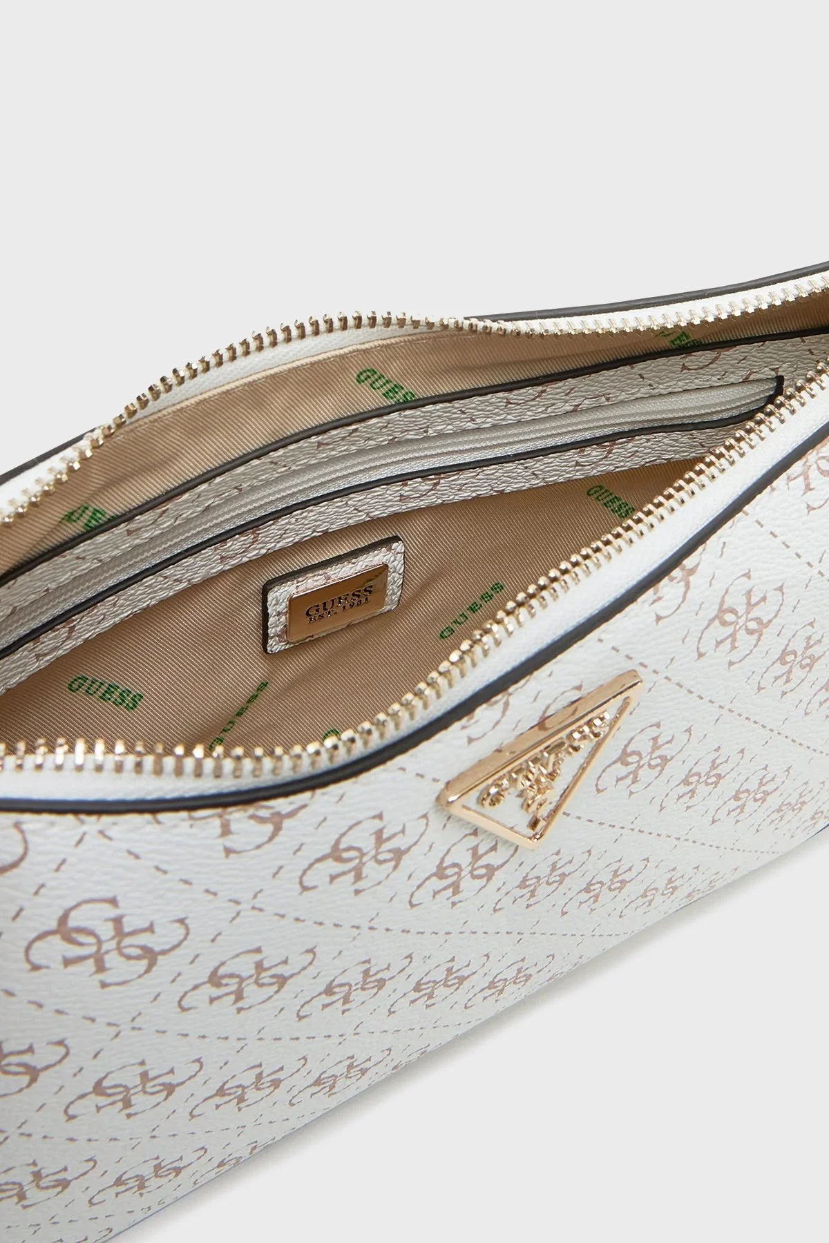 Guess Eco Erica 4G Logolu Çıkarılabilir Askılı HWEQG951018 Bayan Çanta HWEQG9 51018 CRG BEYAZ - 9