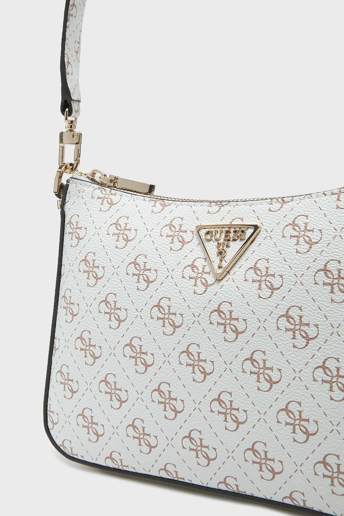 Guess Eco Erica 4G Logolu Çıkarılabilir Askılı HWEQG951018 Bayan Çanta HWEQG9 51018 CRG BEYAZ - 10