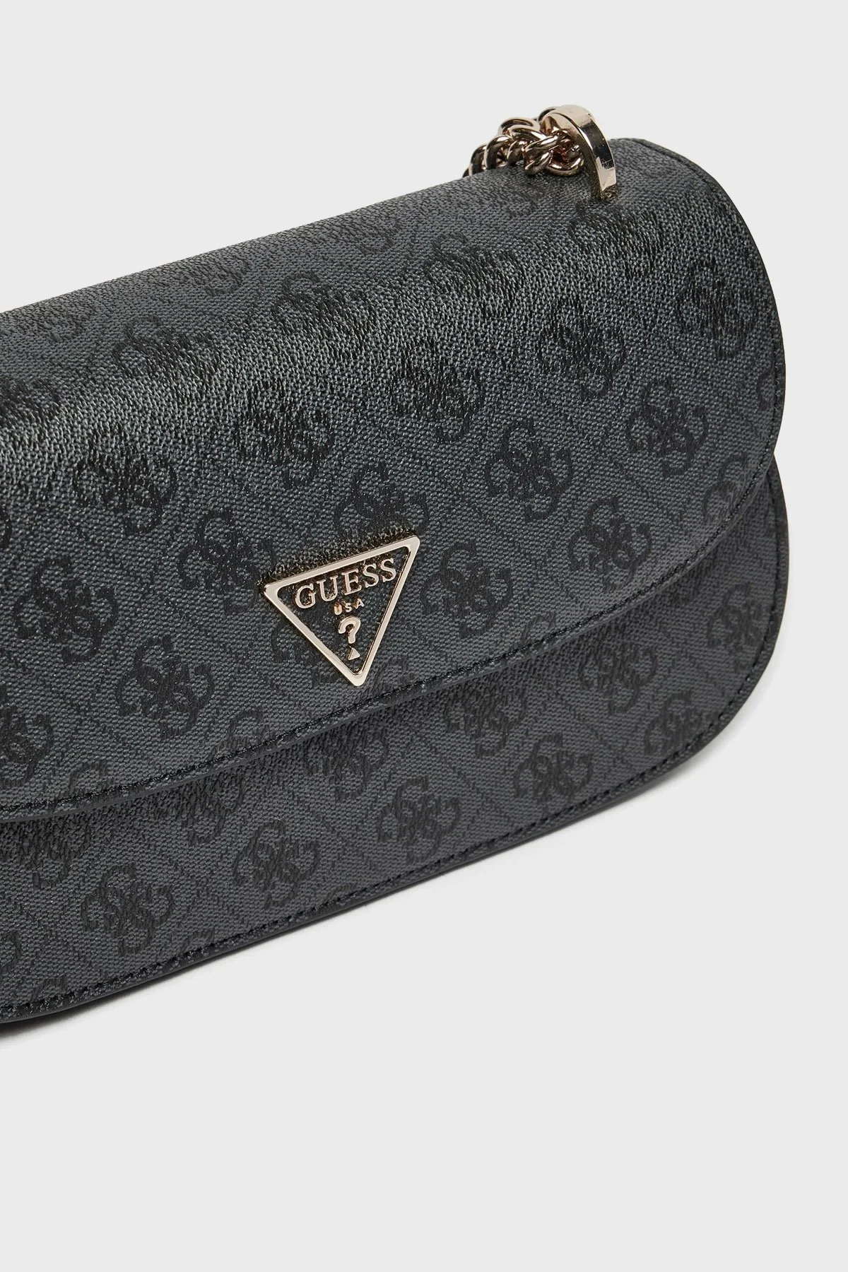 Guess Eco Erica Logolu Ayarlanabilir Zincir Askılı HWESG951021 Bayan Çanta HWESG9 51021 CLO ANTRASİT - 4