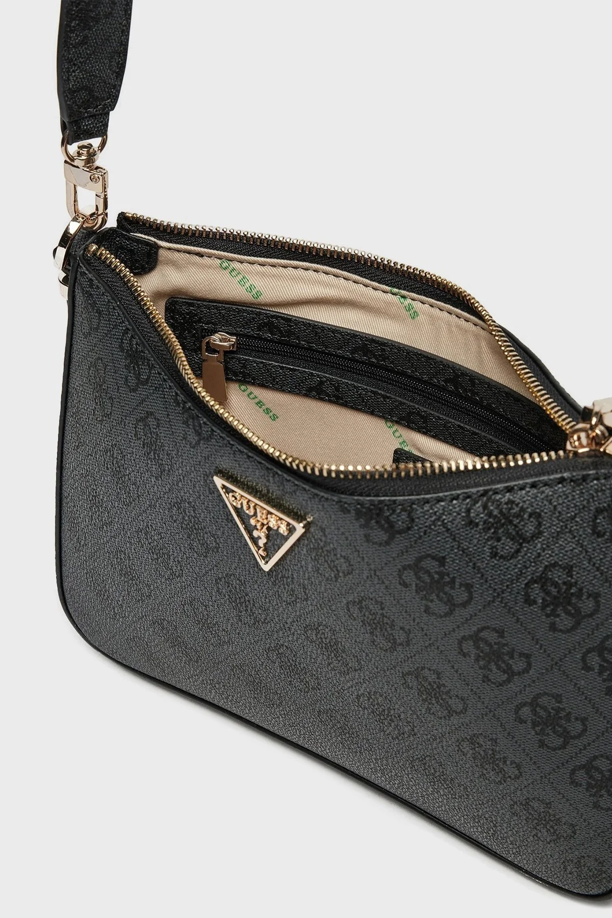 Guess Eco Erica Logolu Çıkarılabilir Askılı HWESG951018 Bayan Çanta HWESG9 51018 CLO ANTRASİT - 3