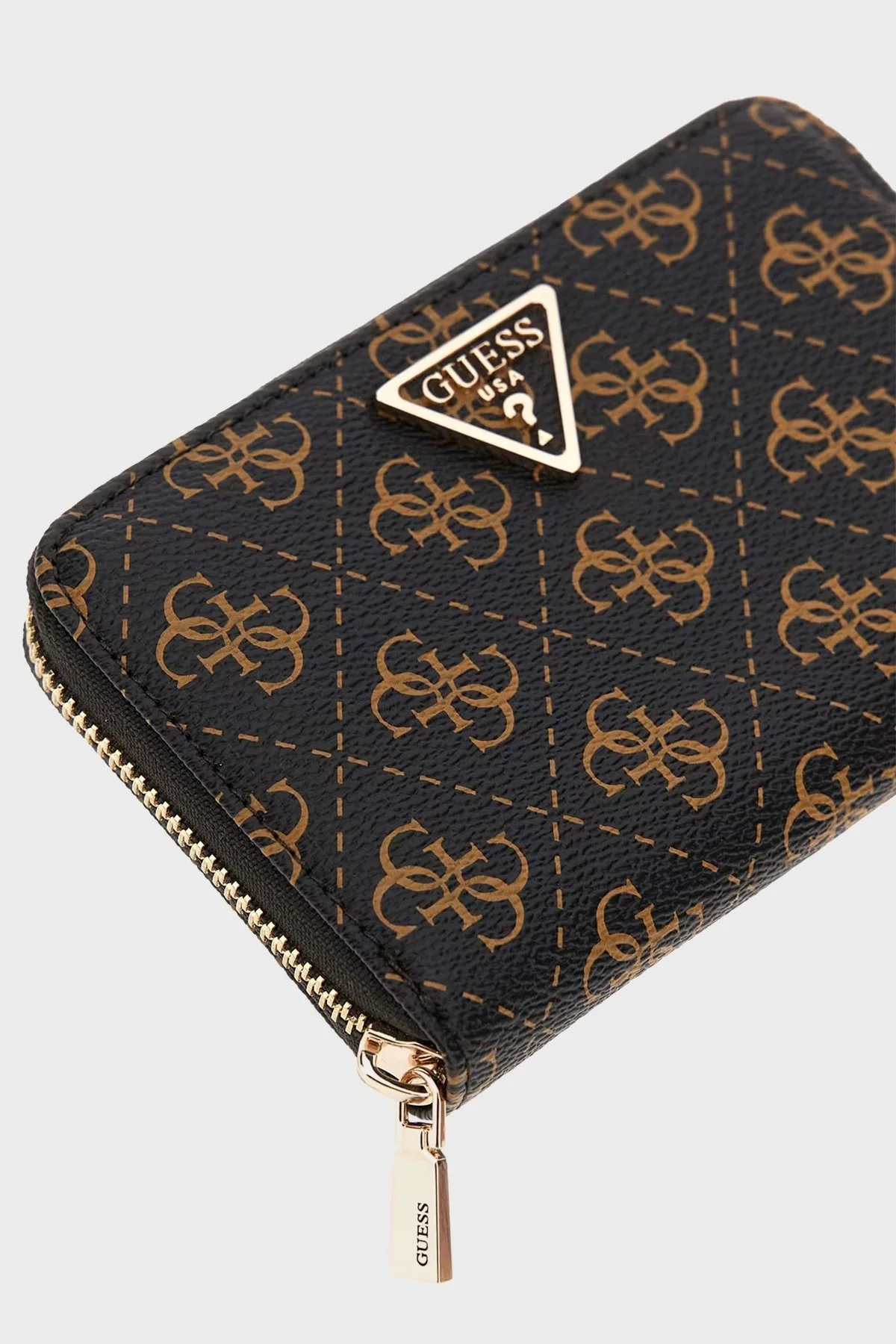 Guess Eco Erica Logolu Fermuarlı SWQG9510140 Bayan Cüzdan SWQG95 10140 BNL SİYAH - 8