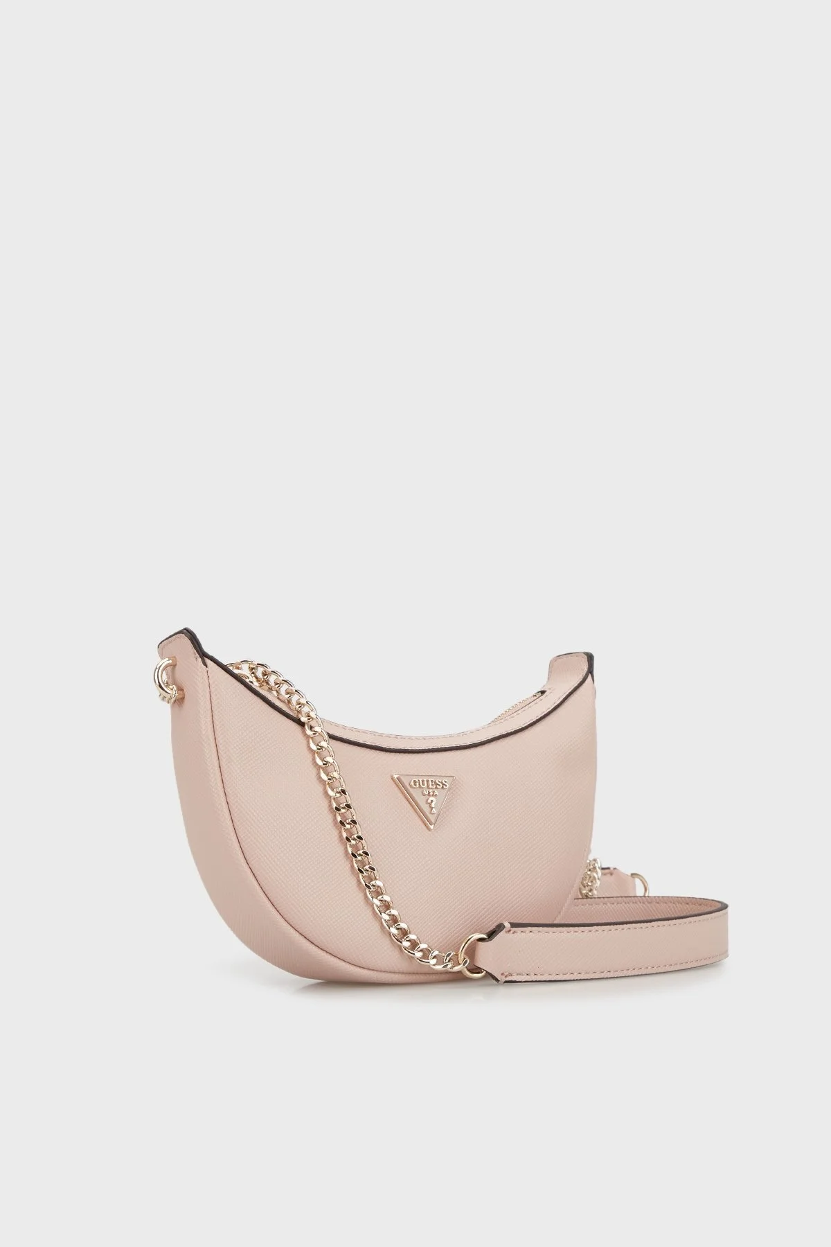 Guess Eco Fermuarlı Zincirli Omuz Askılı Bayan Çanta HWEVG896872 ASR PUDRA - 2