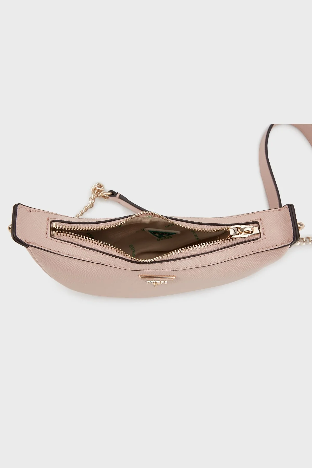 Guess Eco Fermuarlı Zincirli Omuz Askılı Bayan Çanta HWEVG896872 ASR PUDRA - 4