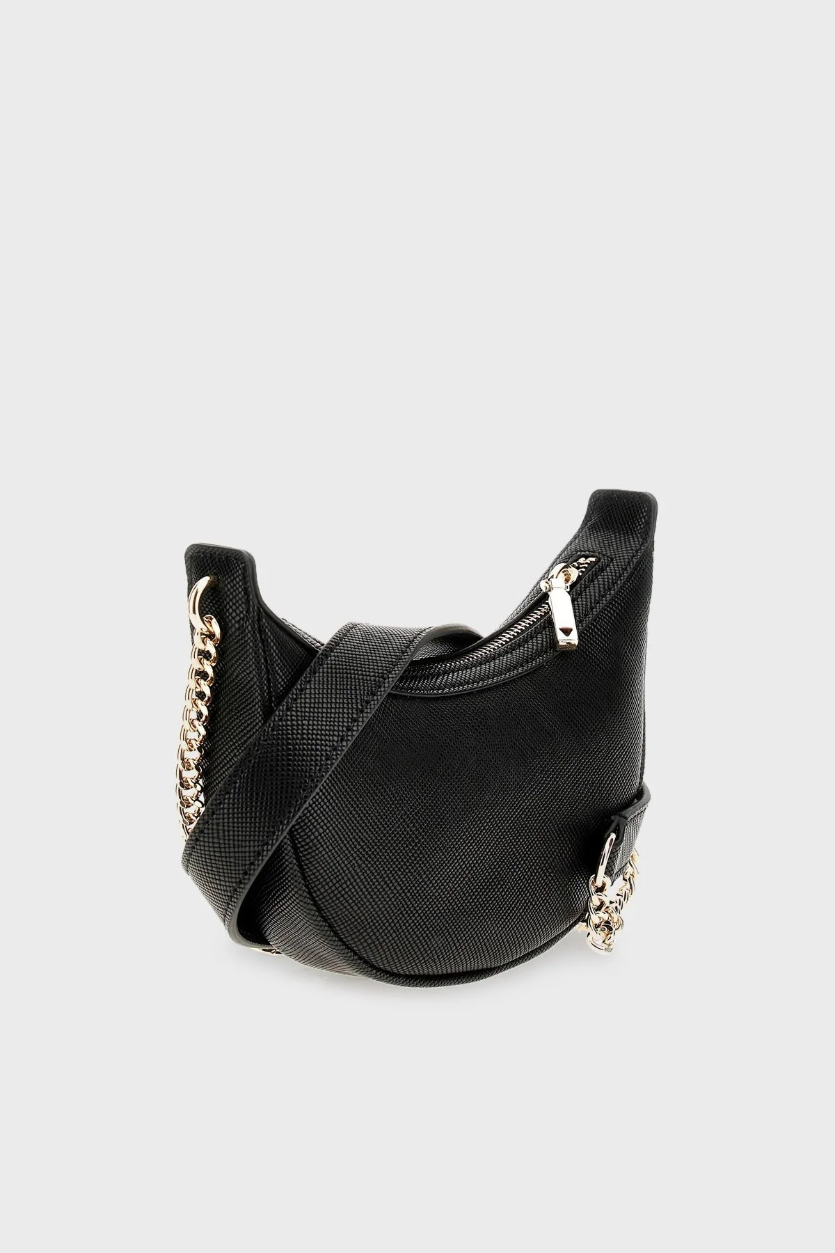 Guess Eco Fermuarlı Zincirli Omuz Askılı Bayan Çanta HWEVG896872 BLA SİYAH - 3