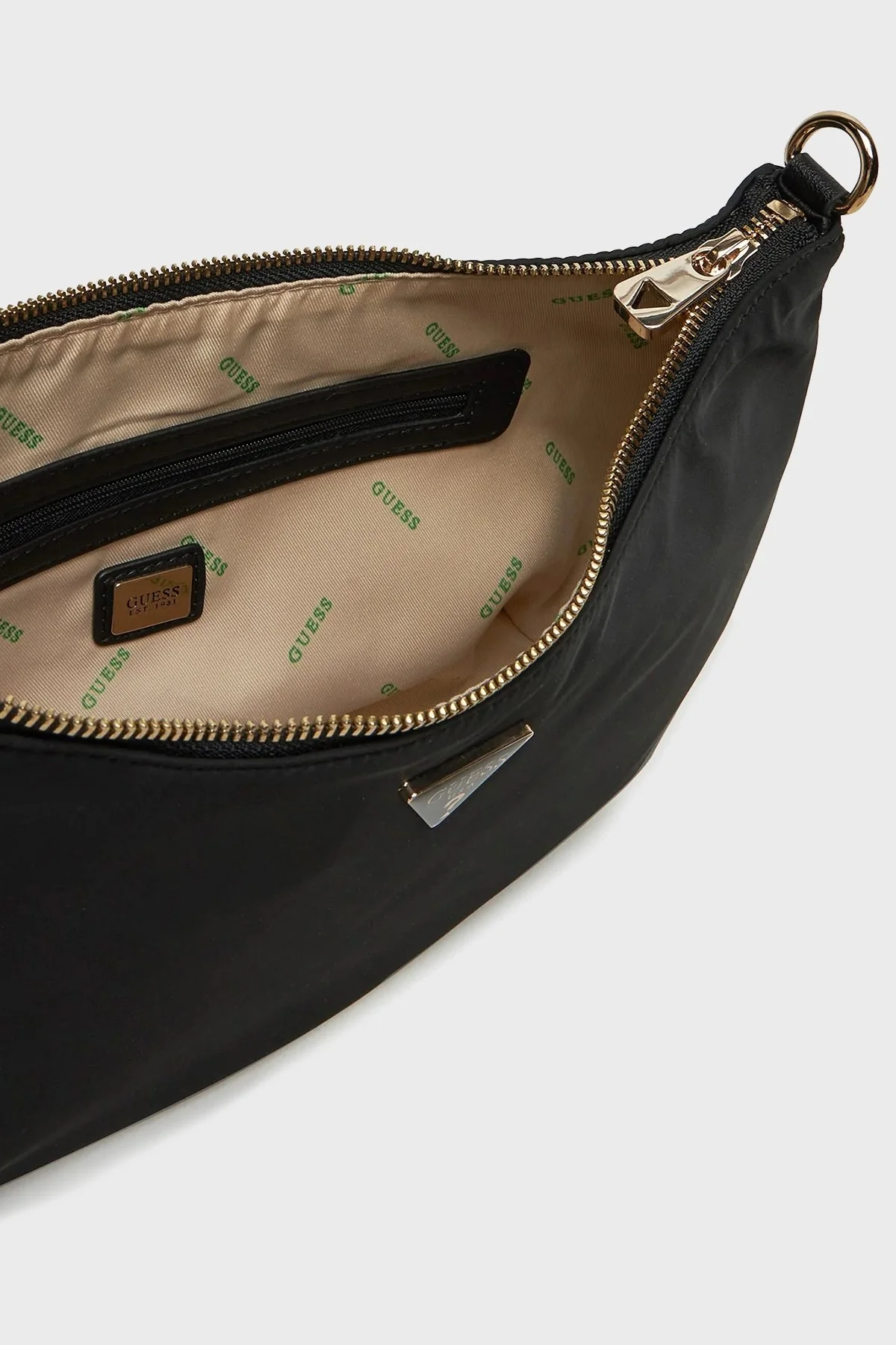 Guess Eco Gemma Logolu Çıkarılabilir Askılı HWEYG839501 Bayan Çanta HWEYG8 39501 BLA SİYAH - 8