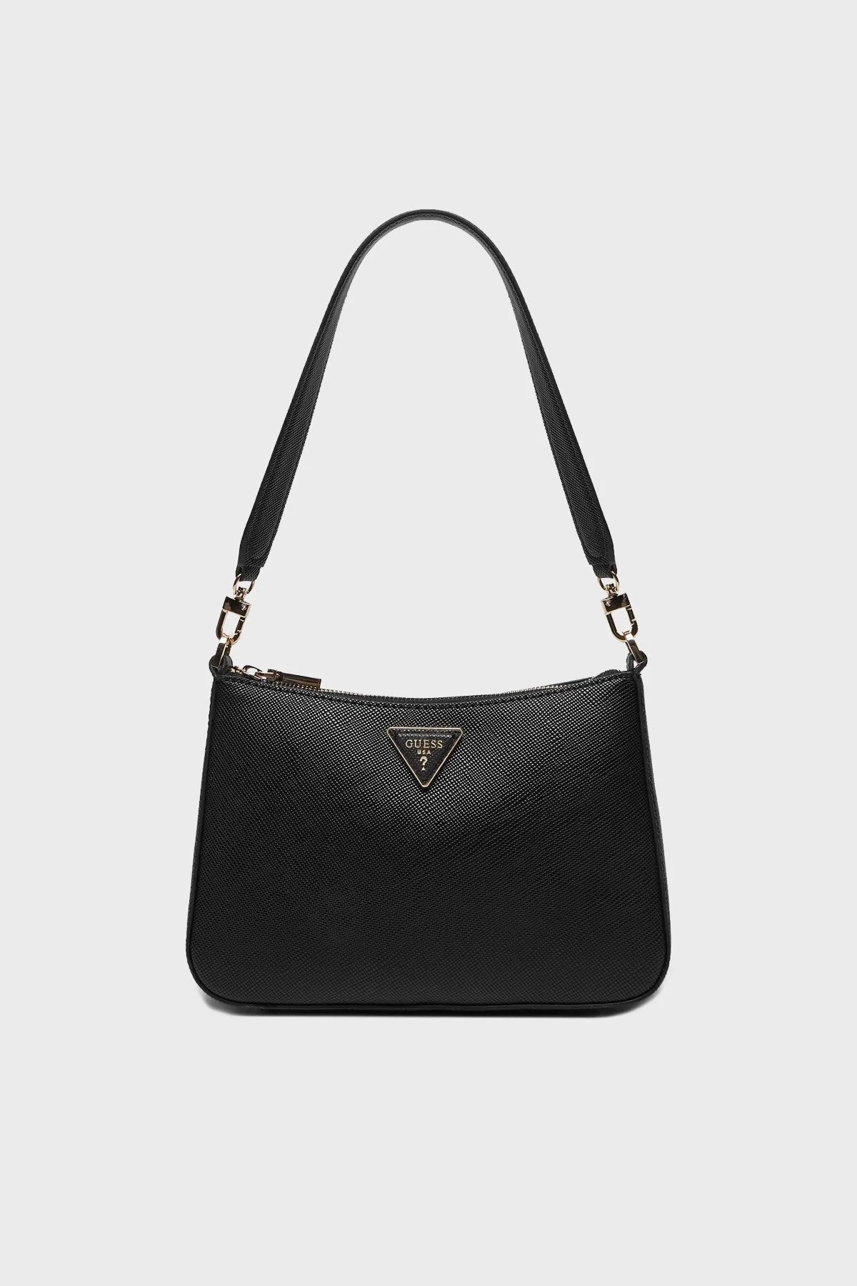 Guess Eco Jazlynn Logolu Çıkarılabilir Askılı HWEZG952317 Bayan Çanta HWEZG9 52317 BLA SİYAH - 6