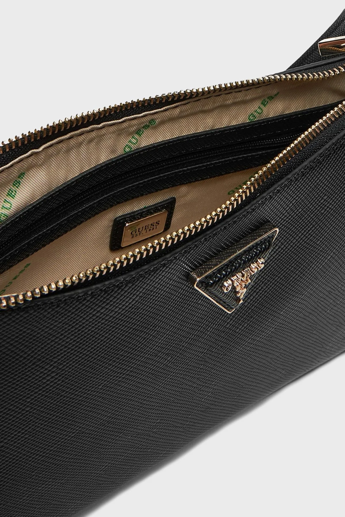 Guess Eco Jazlynn Logolu Çıkarılabilir Askılı HWEZG952317 Bayan Çanta HWEZG9 52317 BLA SİYAH - 9