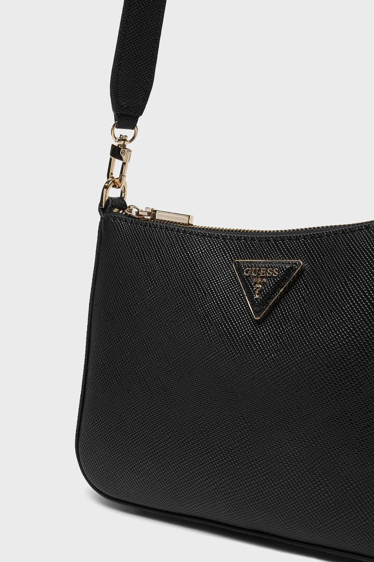 Guess Eco Jazlynn Logolu Çıkarılabilir Askılı HWEZG952317 Bayan Çanta HWEZG9 52317 BLA SİYAH - 10