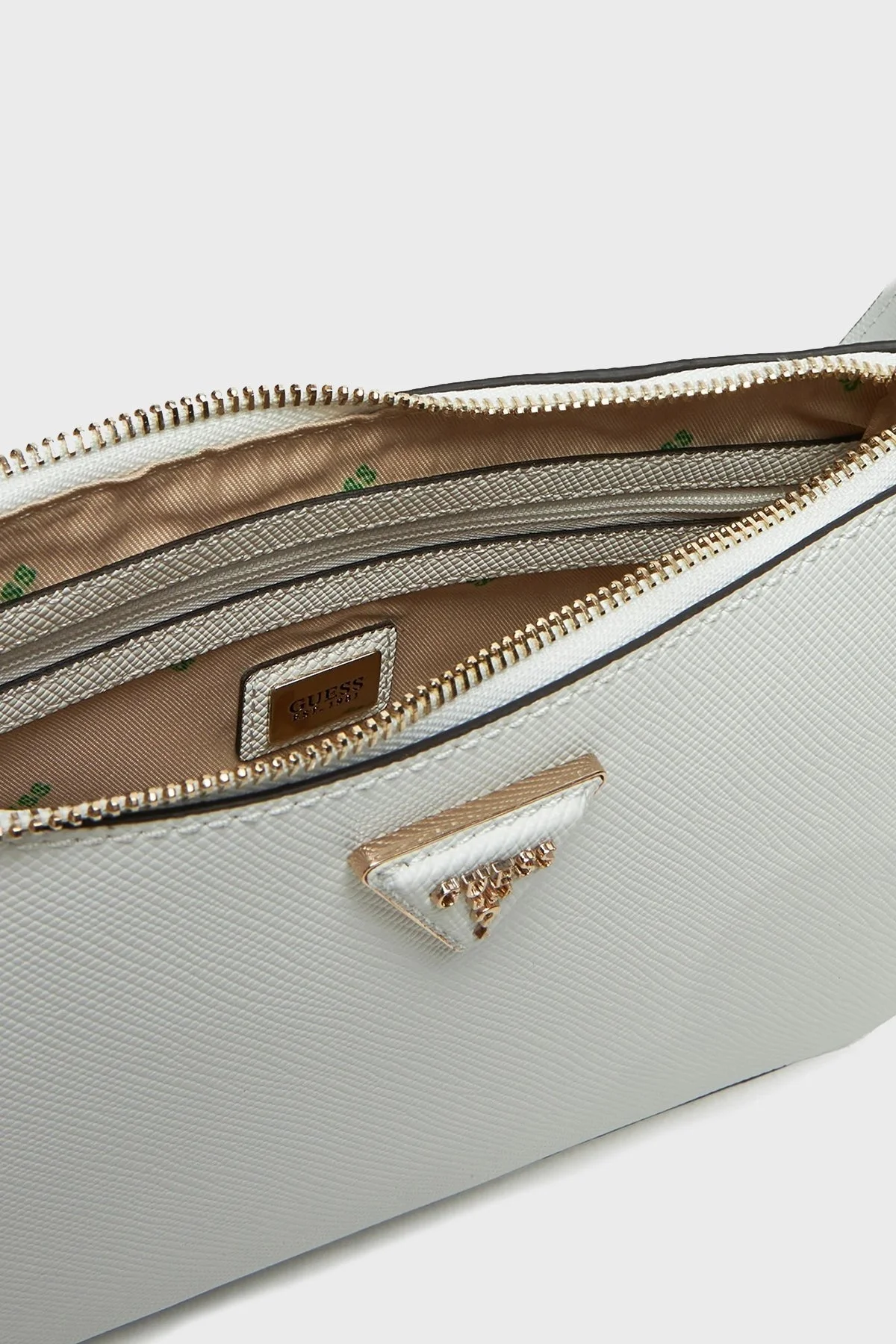 Guess Eco Jazlynn Logolu Çıkarılabilir Askılı HWEZG952317 Bayan Çanta HWEZG9 52317 WHI BEYAZ - 9