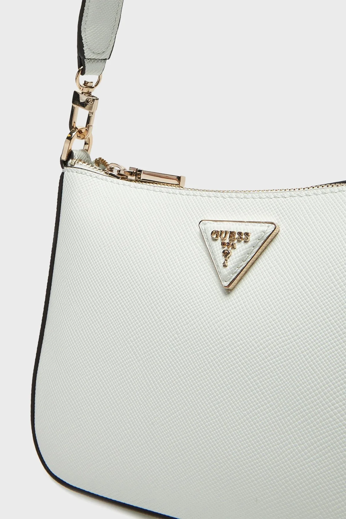 Guess Eco Jazlynn Logolu Çıkarılabilir Askılı HWEZG952317 Bayan Çanta HWEZG9 52317 WHI BEYAZ - 10