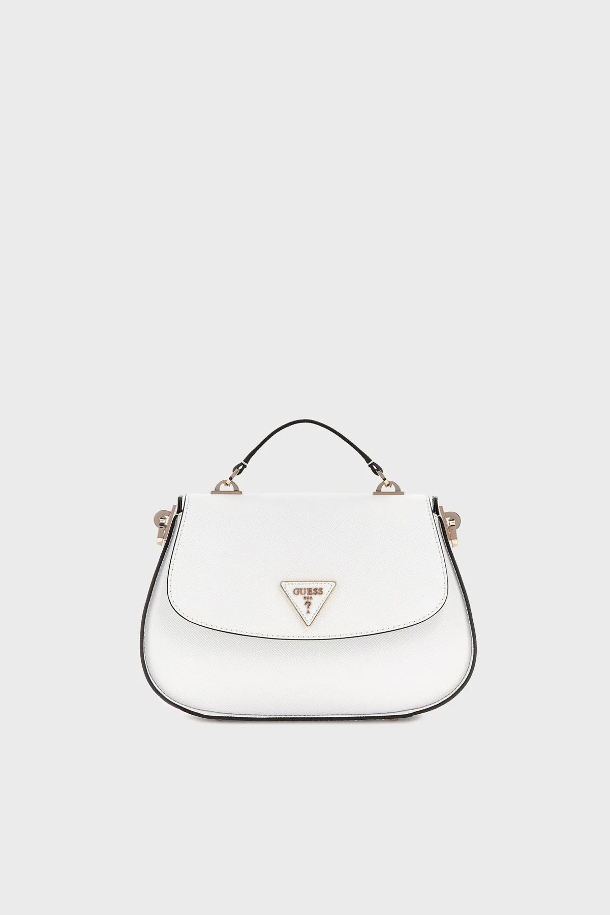 Guess Eco Jazlynn Logolu Çıkarılabilir Askılı HWEZG952320 Bayan Çanta HWEZG9 52320 WHI BEYAZ - 5