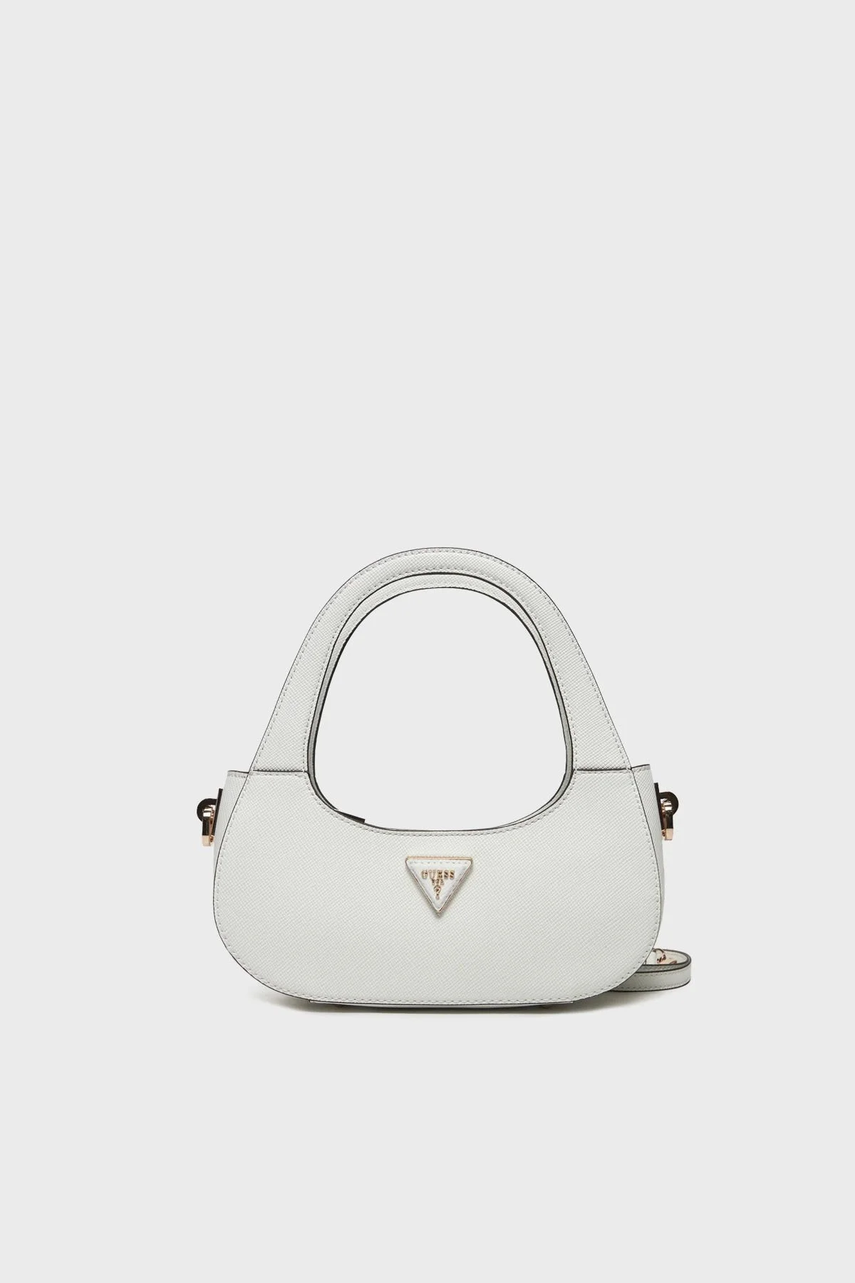 Guess Eco Jazlynn Logolu Çıkarılabilir Askılı Küçük HWEZG952301 Bayan Çanta HWEZG9 52301 WHI BEYAZ - 6