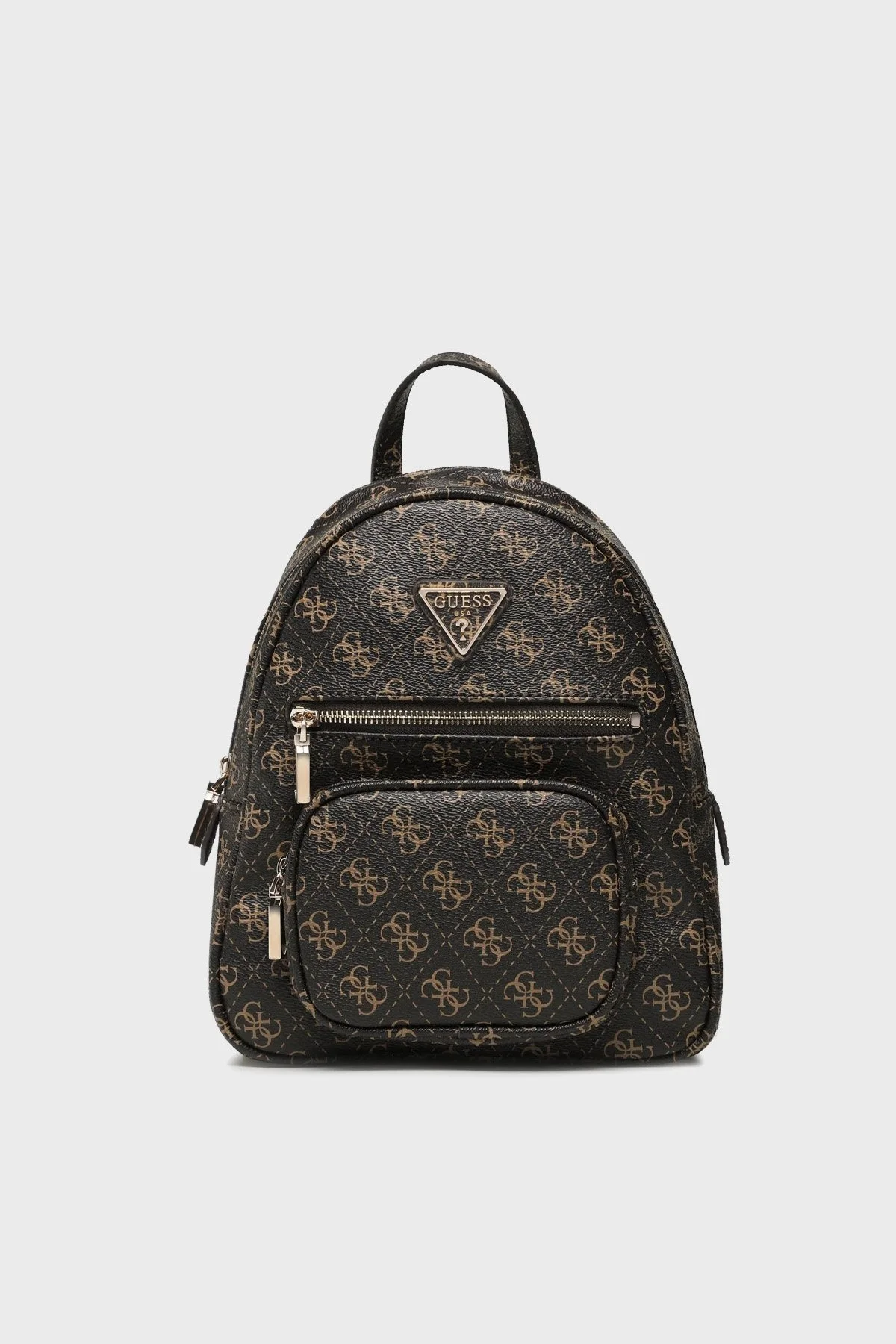 Guess Eco Logo Desenli Ayarlanabilir Askılı Bayan Sırt Çantası HWESG876732 BNL KAHVE - 1