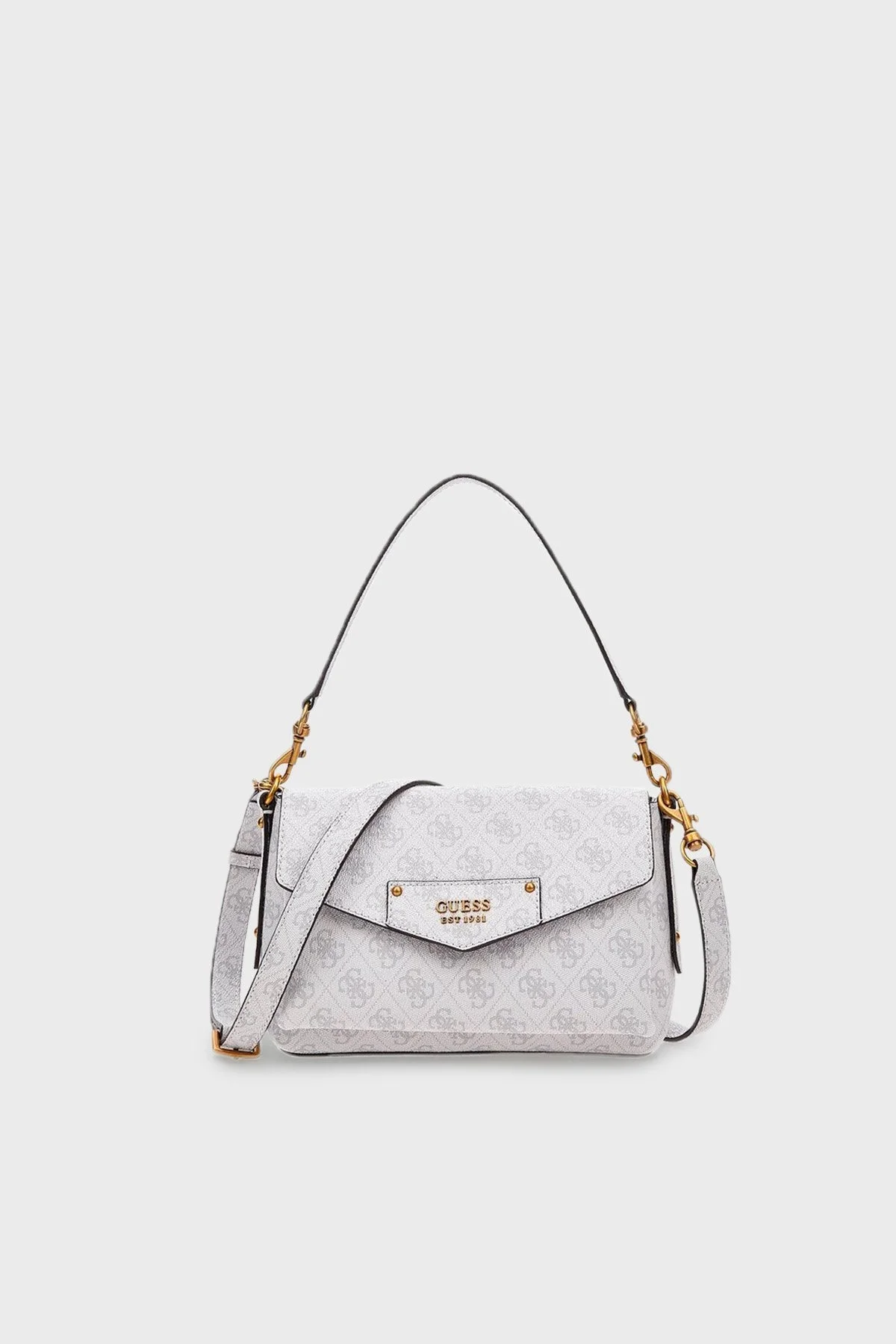 Guess Eco Logolu Ayarlanabilir Omuz Askılı Bayan Çanta HWESB839019 STL GRİ - 1